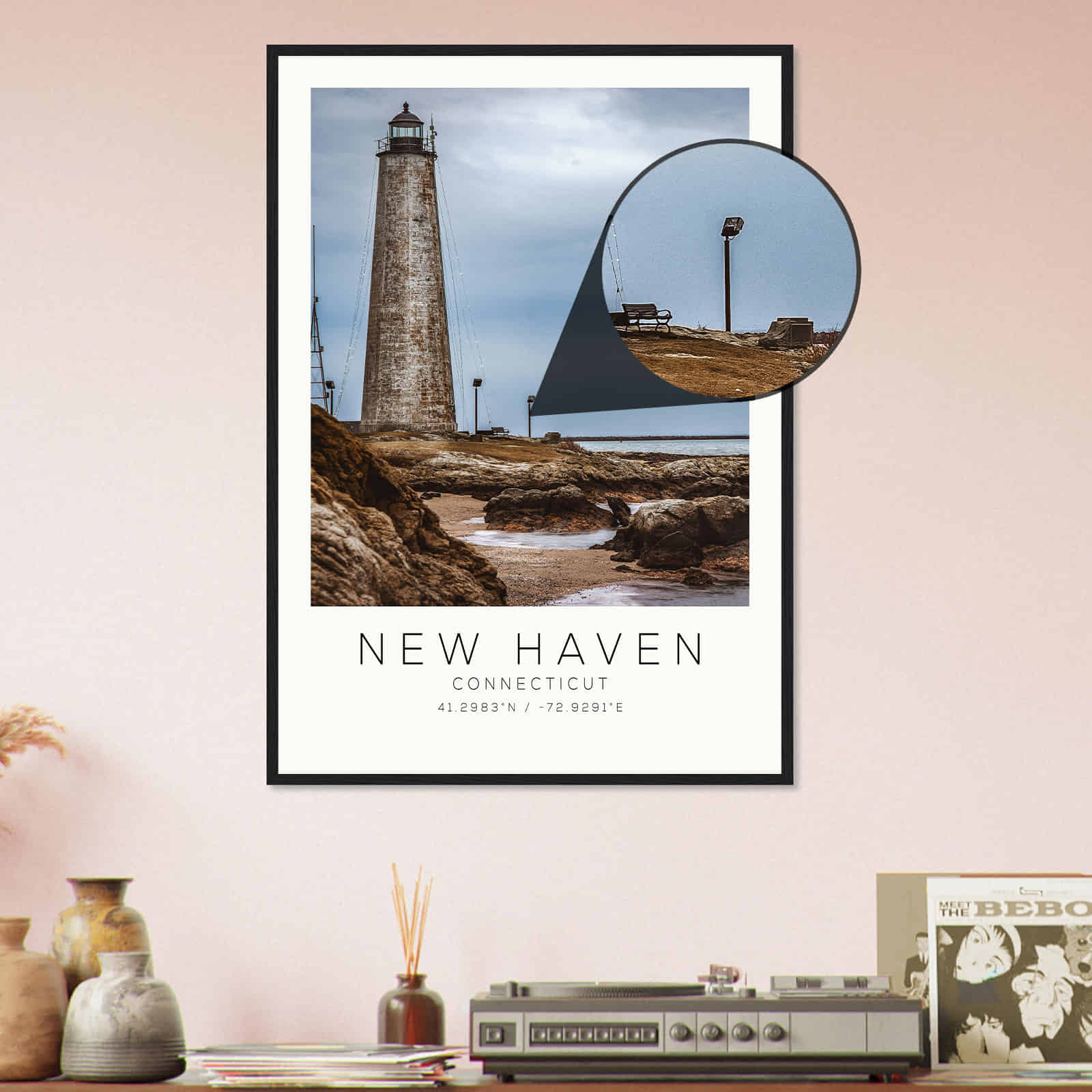 Deerfield Kansas Map Poster, Modern Home Decor Wall Art Print (Copy)