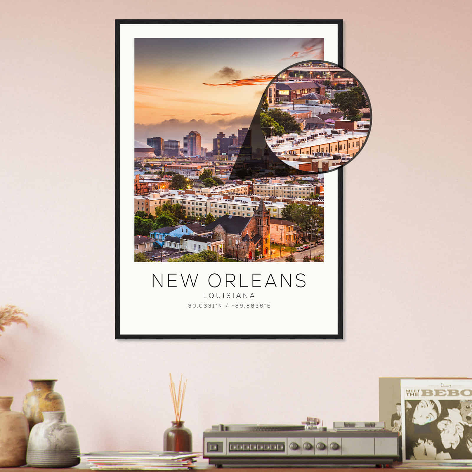 Deerfield Kansas Map Poster, Modern Home Decor Wall Art Print (Copy)