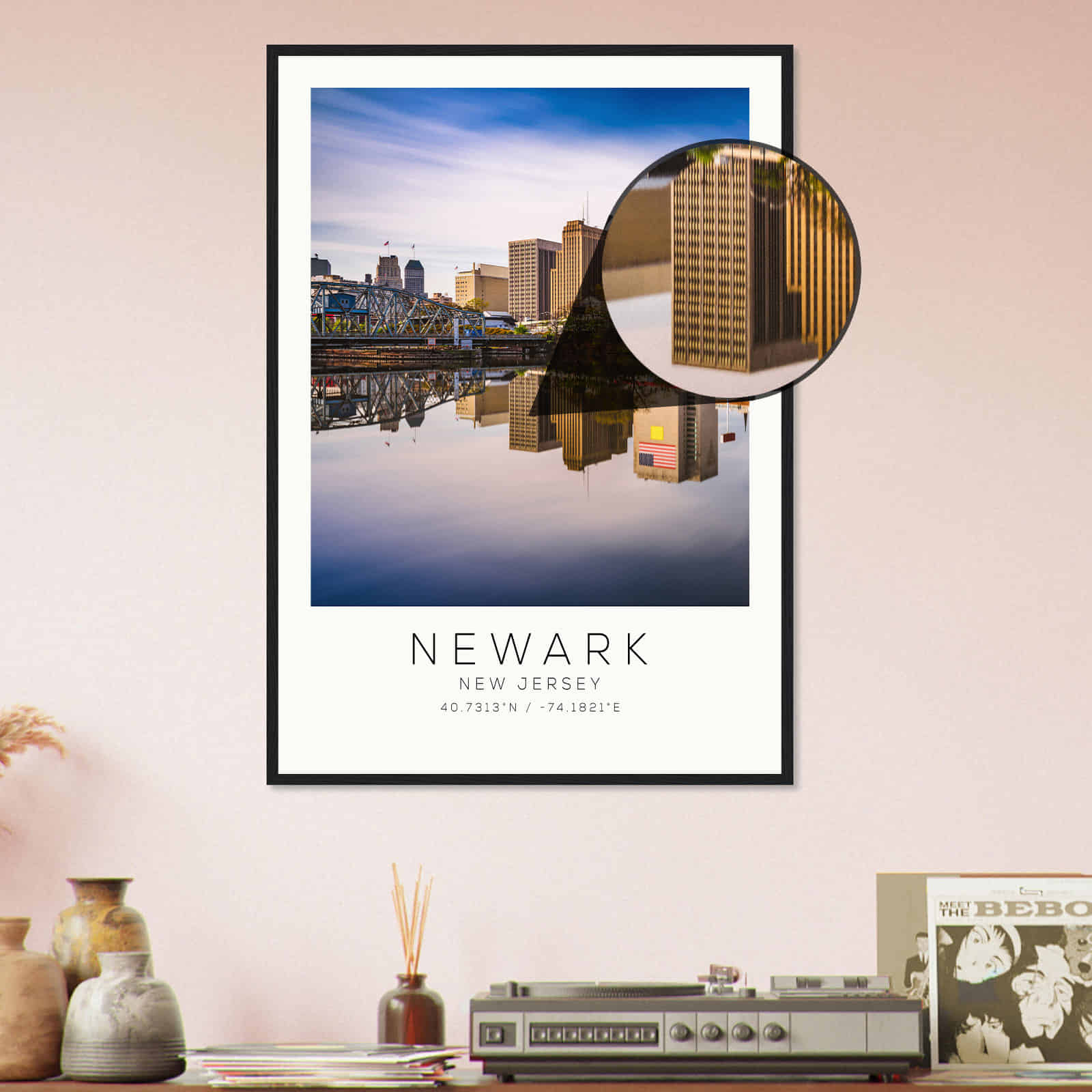 Deerfield Kansas Map Poster, Modern Home Decor Wall Art Print (Copy)