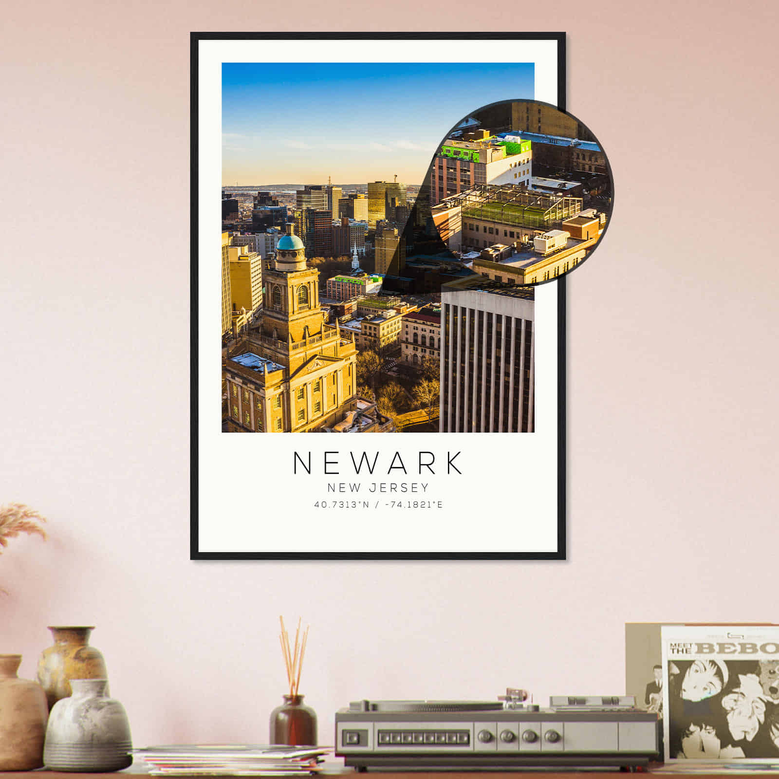 Deerfield Kansas Map Poster, Modern Home Decor Wall Art Print (Copy)