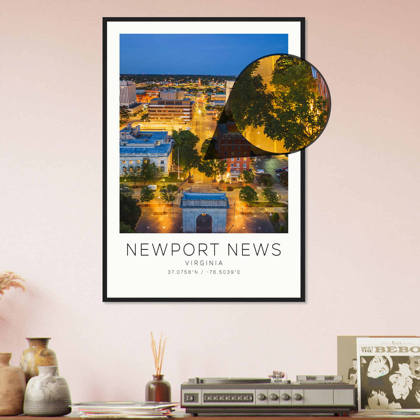 Deerfield Kansas Map Poster, Modern Home Decor Wall Art Print (Copy)