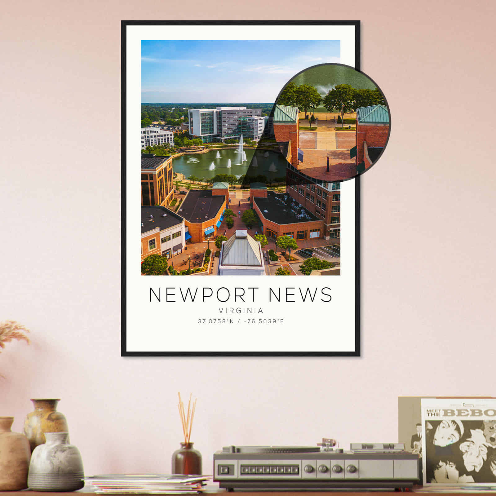 Deerfield Kansas Map Poster, Modern Home Decor Wall Art Print (Copy)