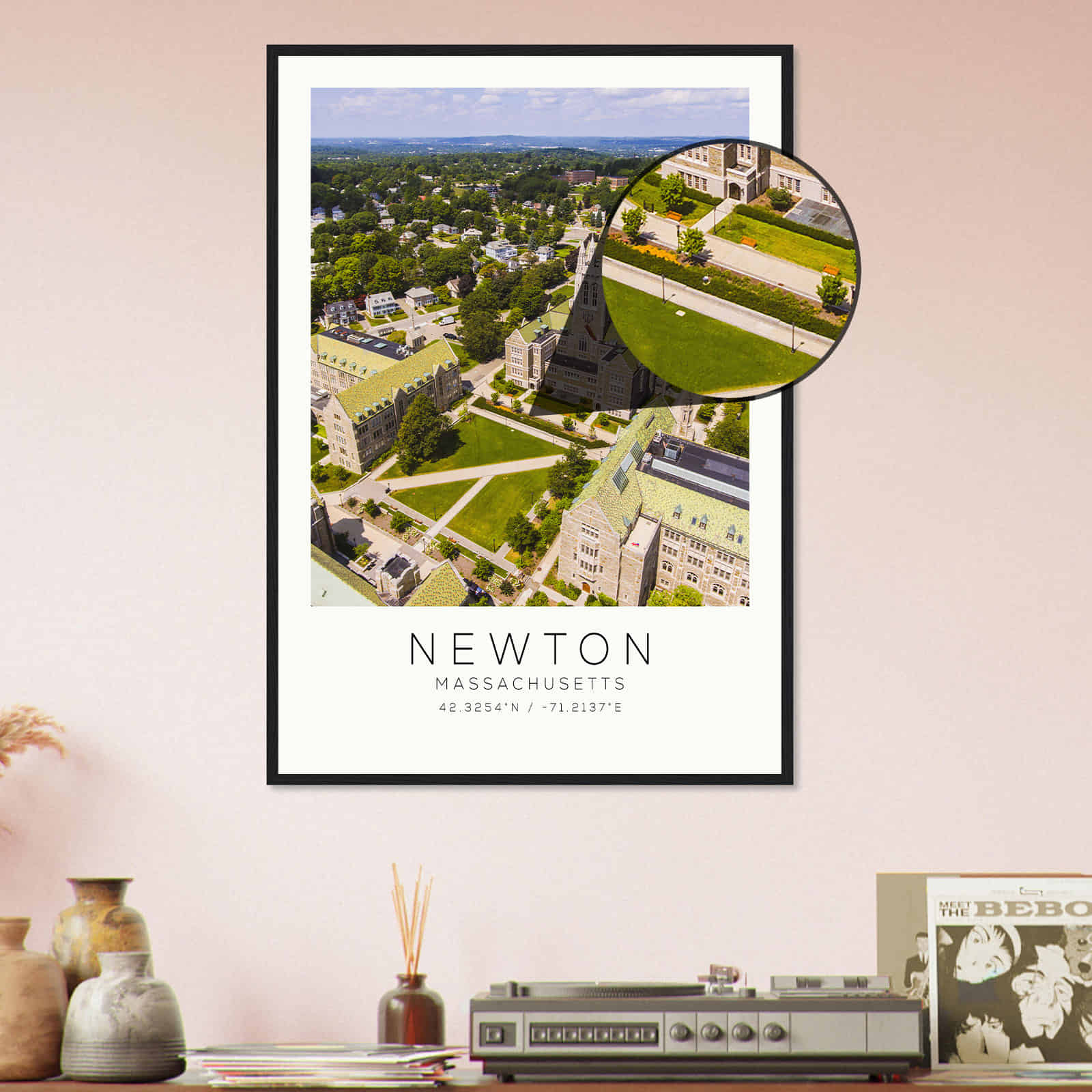 Deerfield Kansas Map Poster, Modern Home Decor Wall Art Print (Copy)