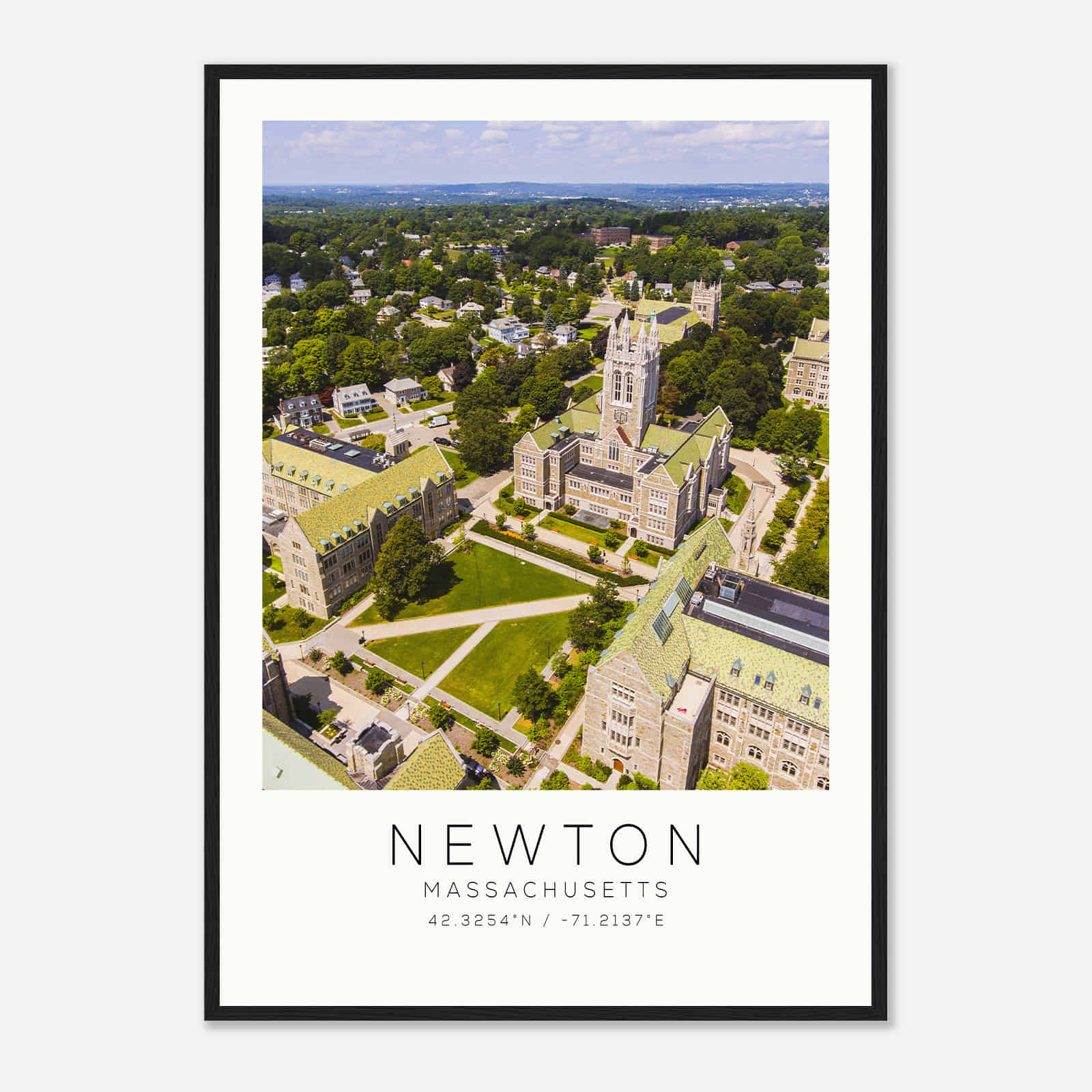 Newton Massachusetts Photo Travel Poster, Newton Travel Print, Minimalist Travel Print DS2 Newton Massachusetts Photo Travel Poster, Newton Travel Print, Minimalist Travel Print DS2