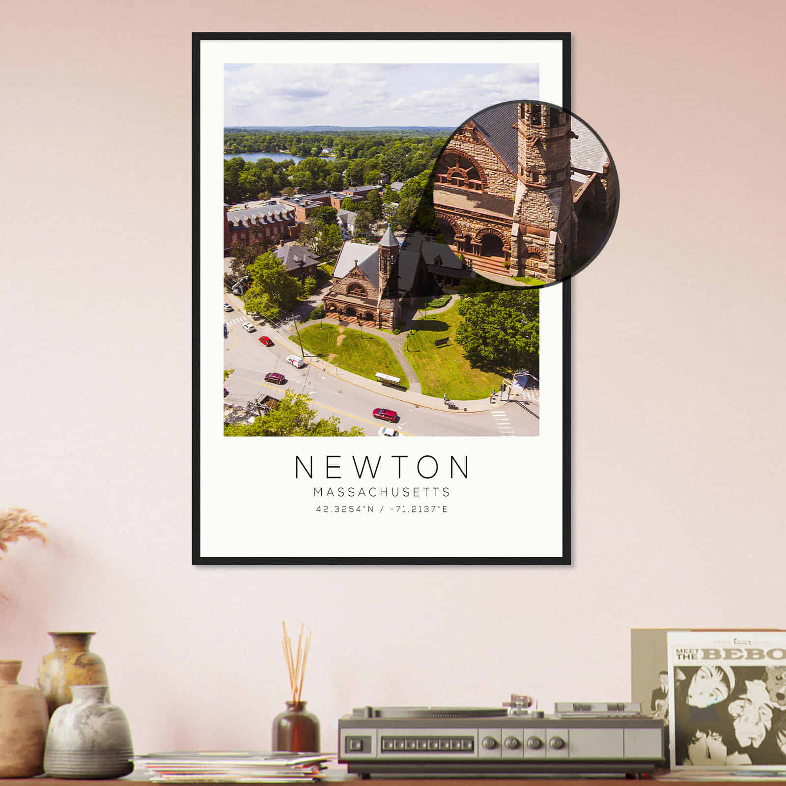 Deerfield Kansas Map Poster, Modern Home Decor Wall Art Print (Copy)