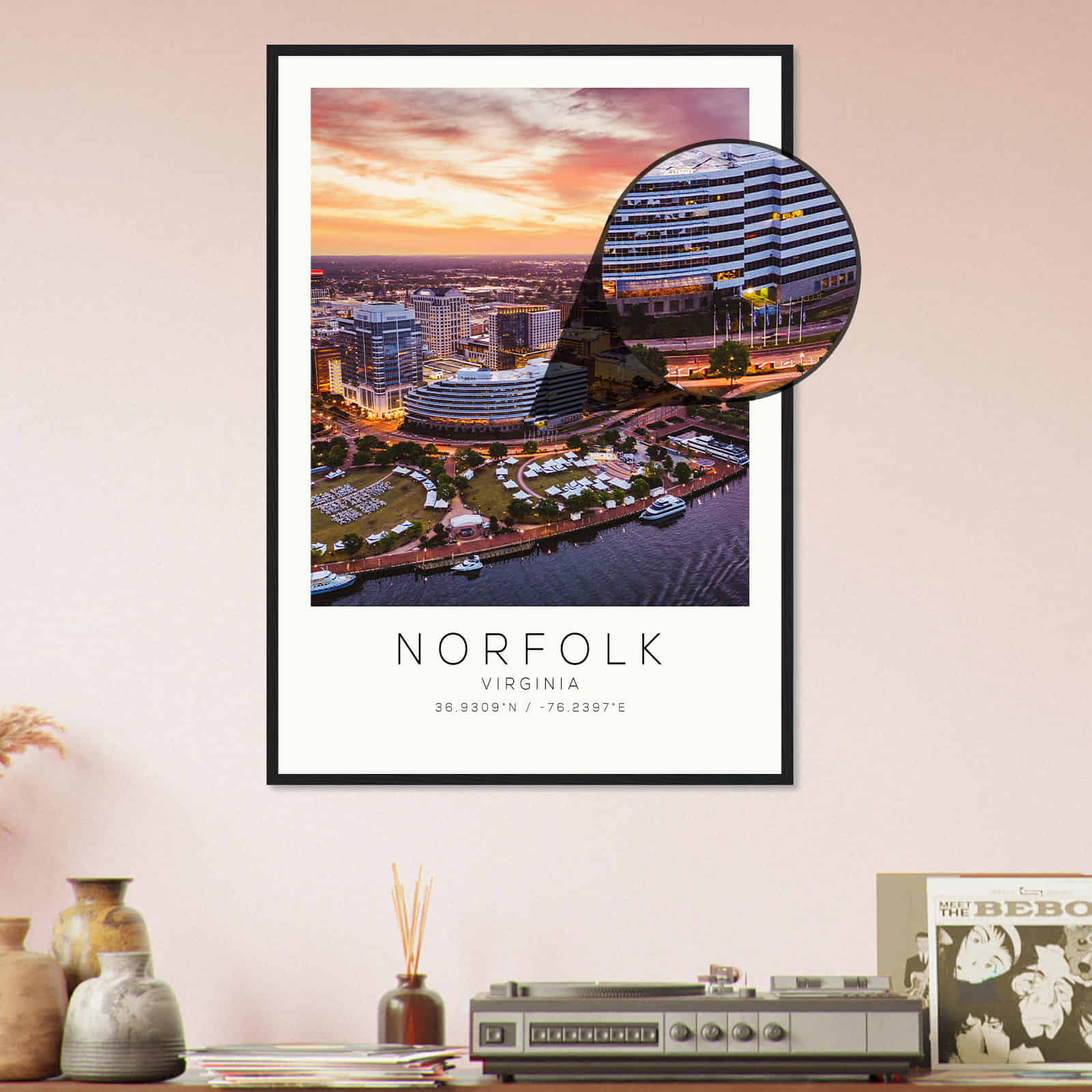 Deerfield Kansas Map Poster, Modern Home Decor Wall Art Print (Copy)