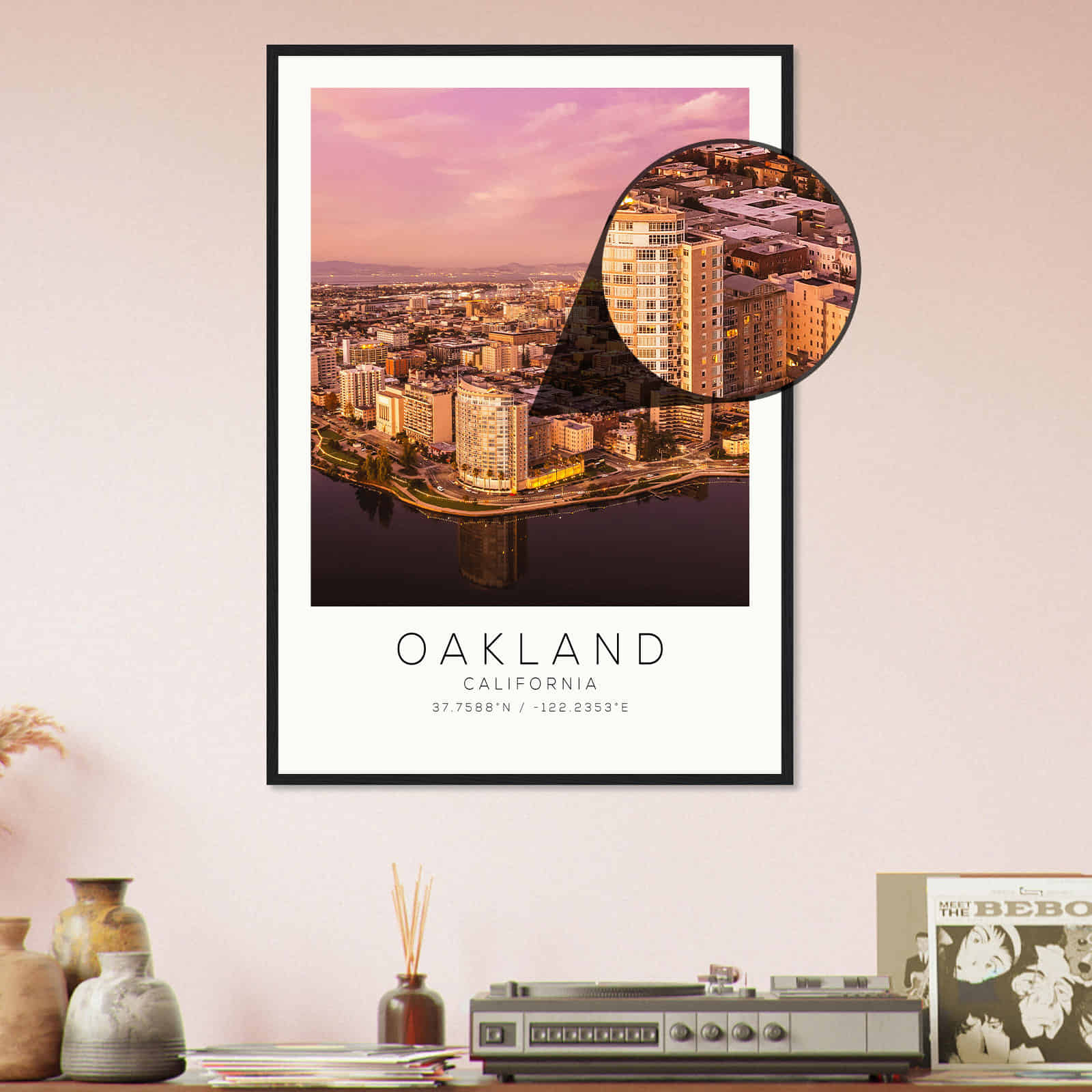 Deerfield Kansas Map Poster, Modern Home Decor Wall Art Print (Copy)