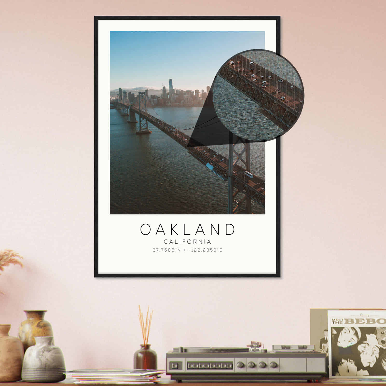 Deerfield Kansas Map Poster, Modern Home Decor Wall Art Print (Copy)