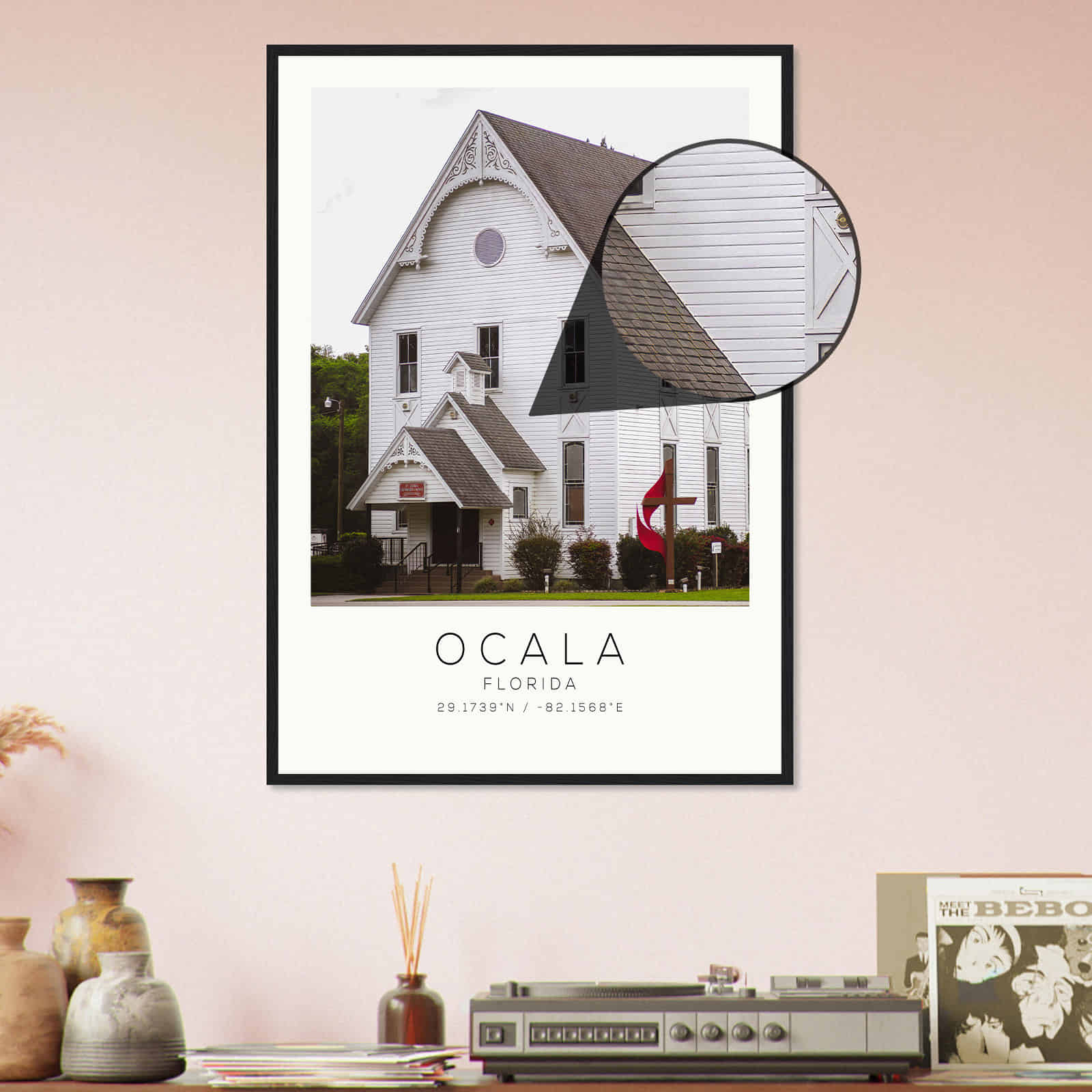 Deerfield Kansas Map Poster, Modern Home Decor Wall Art Print (Copy)