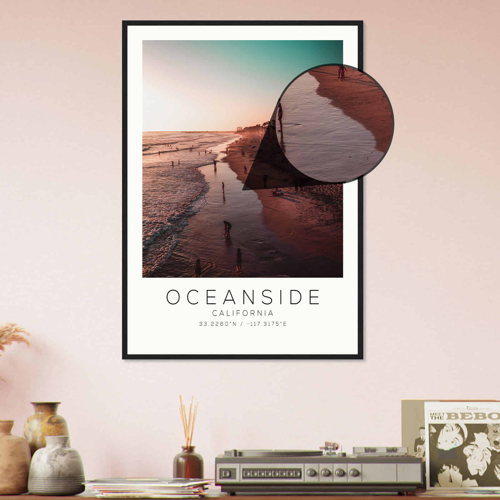 Deerfield Kansas Map Poster, Modern Home Decor Wall Art Print (Copy)