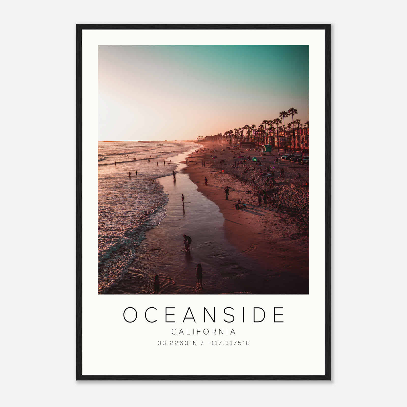 Oceanside California Photo Travel Poster, Oceanside Travel Print, Minimalist Travel Print DS2 Oceanside California Photo Travel Poster, Oceanside Travel Print, Minimalist Travel Print DS2