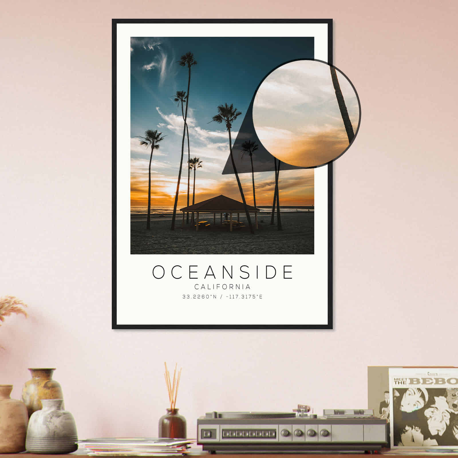 Deerfield Kansas Map Poster, Modern Home Decor Wall Art Print (Copy)