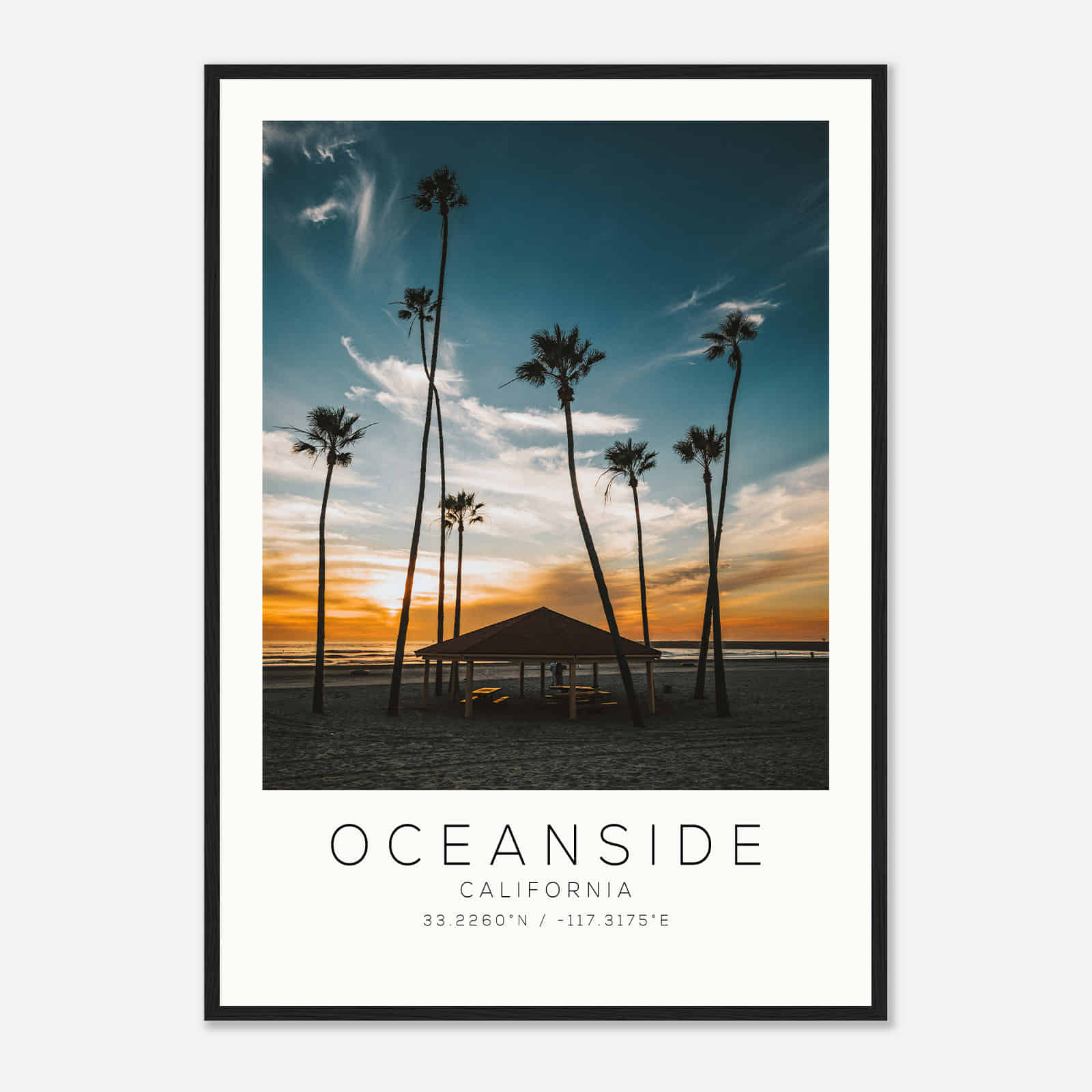 Oceanside California Photo Travel Poster, Oceanside Travel Print, Minimalist Travel Print DS3 Oceanside California Photo Travel Poster, Oceanside Travel Print, Minimalist Travel Print DS3