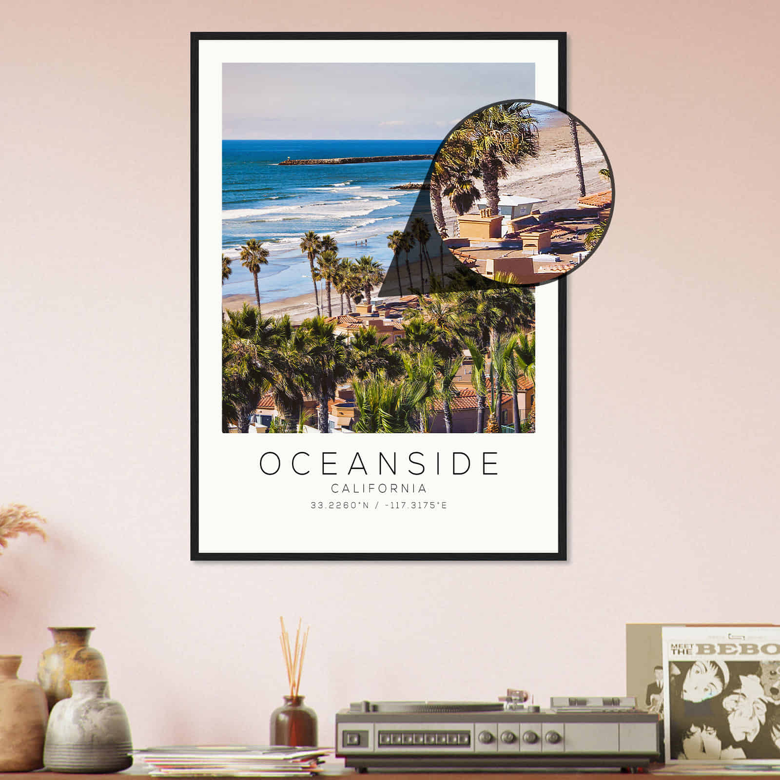 Deerfield Kansas Map Poster, Modern Home Decor Wall Art Print (Copy)