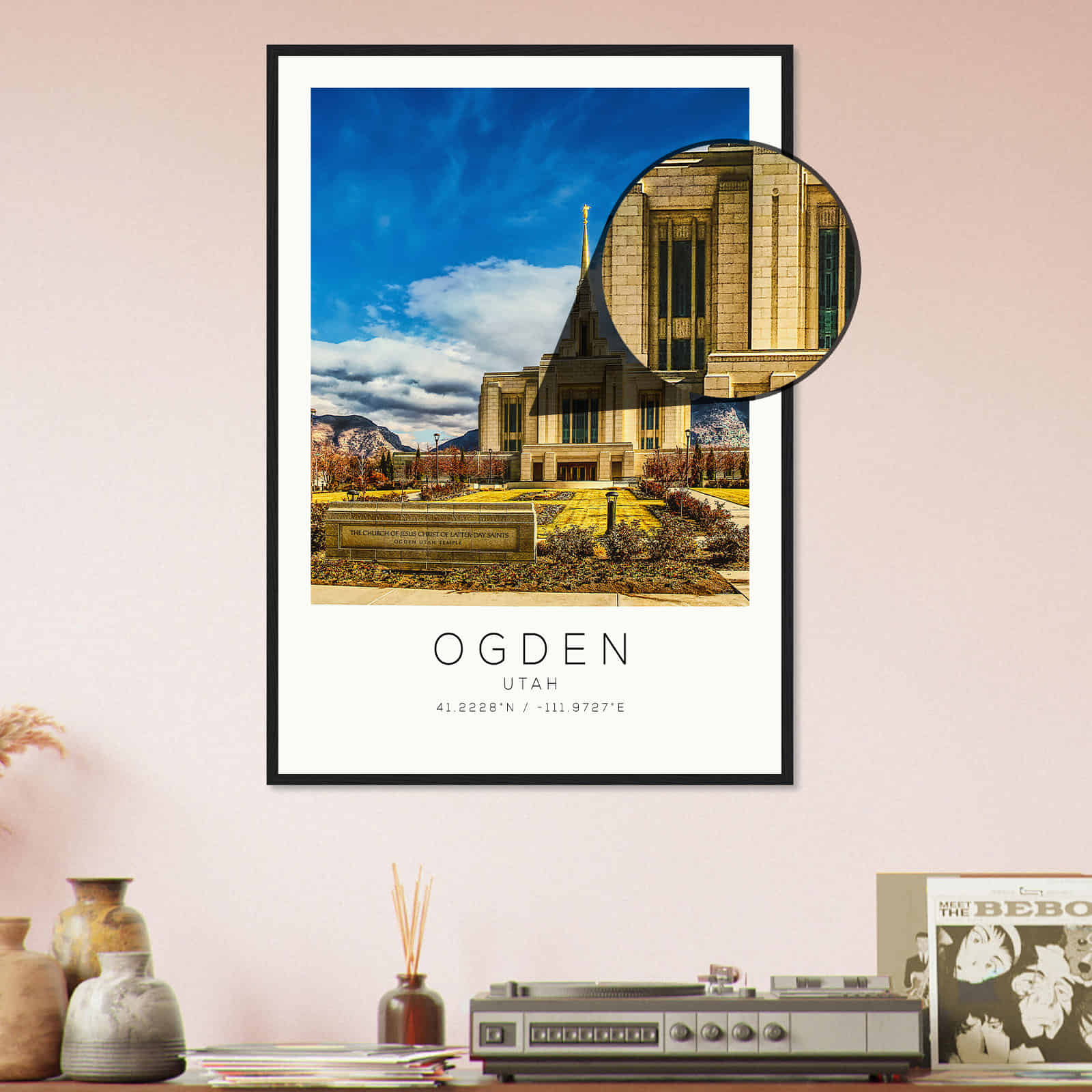 Deerfield Kansas Map Poster, Modern Home Decor Wall Art Print (Copy)