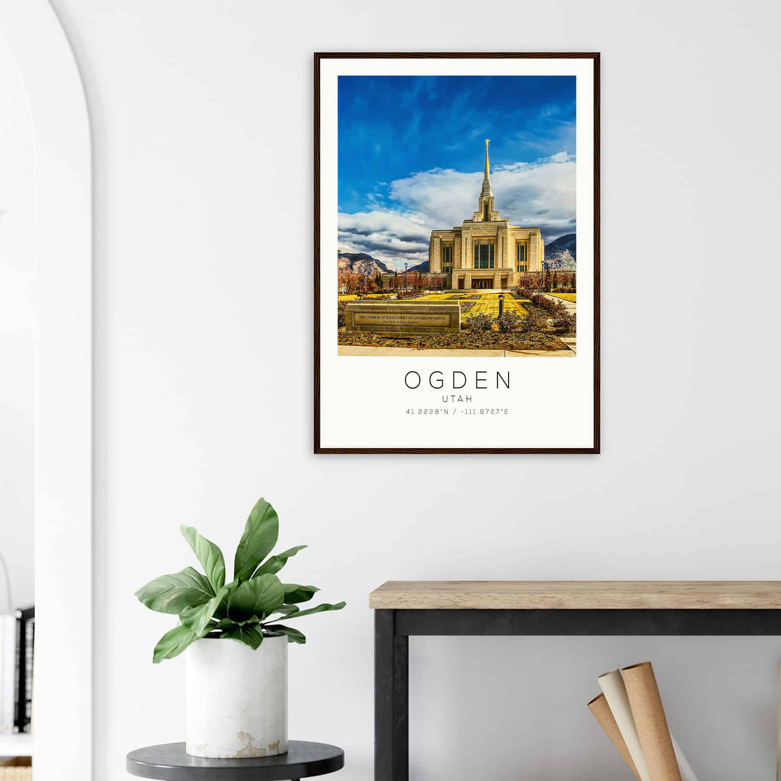 Deerfield Kansas Map Poster, Modern Home Decor Wall Art Print (Copy)