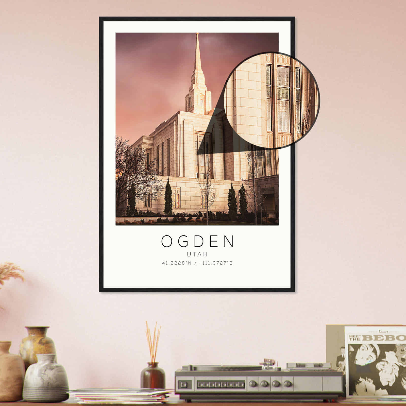 Deerfield Kansas Map Poster, Modern Home Decor Wall Art Print (Copy)