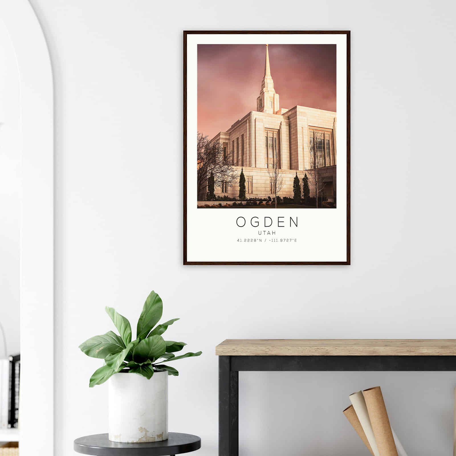 Deerfield Kansas Map Poster, Modern Home Decor Wall Art Print (Copy)