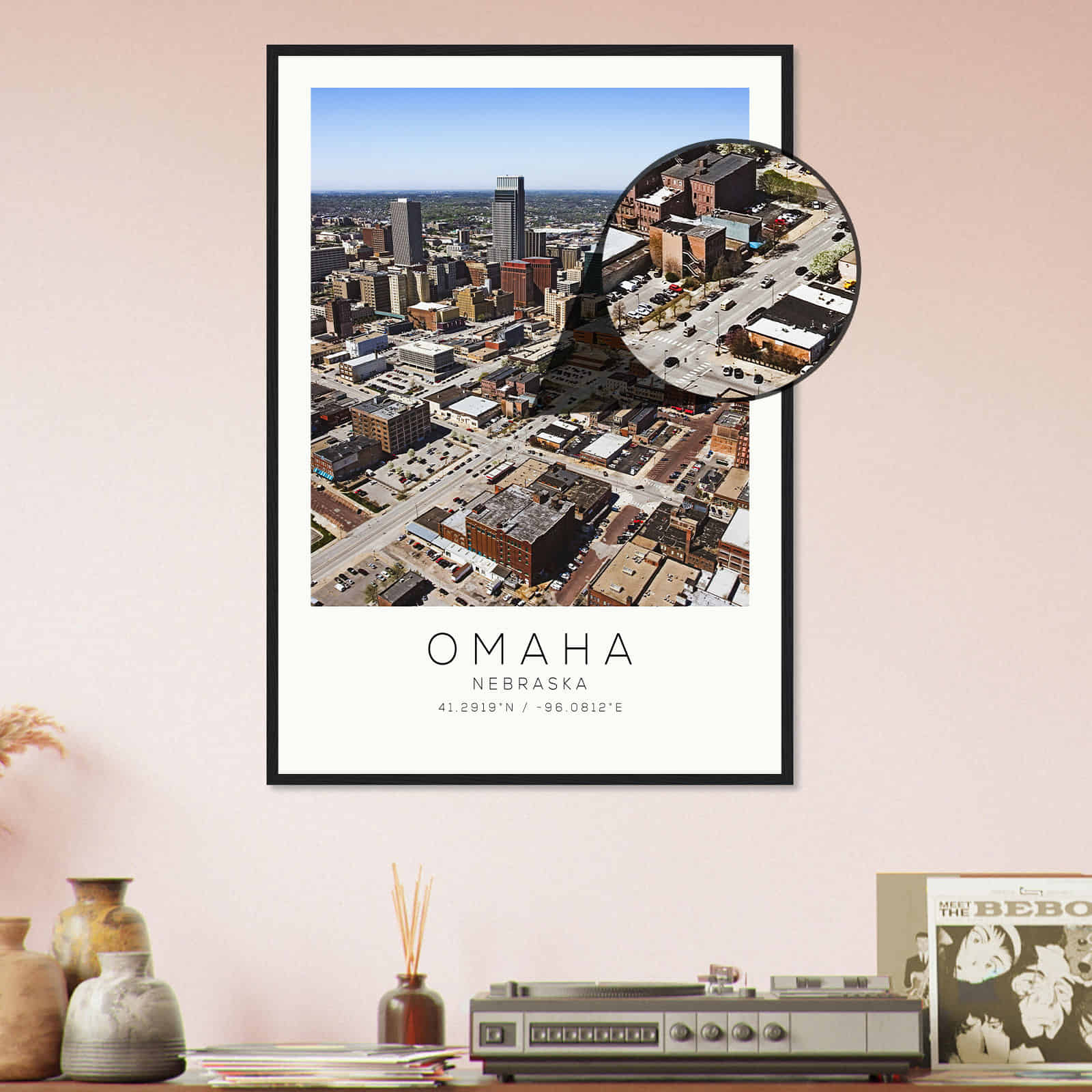 Deerfield Kansas Map Poster, Modern Home Decor Wall Art Print (Copy)