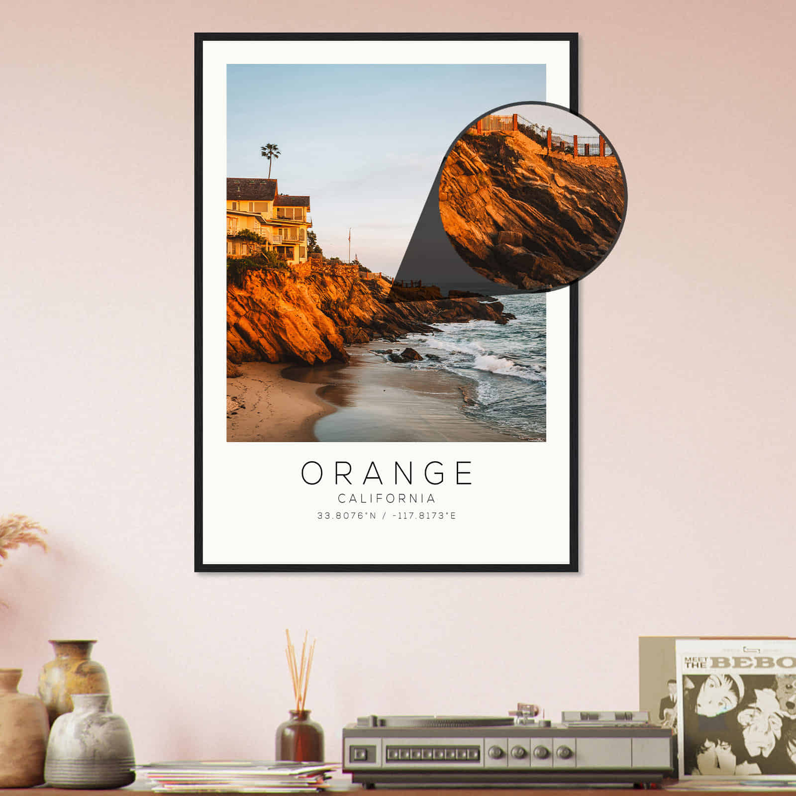 Deerfield Kansas Map Poster, Modern Home Decor Wall Art Print (Copy)