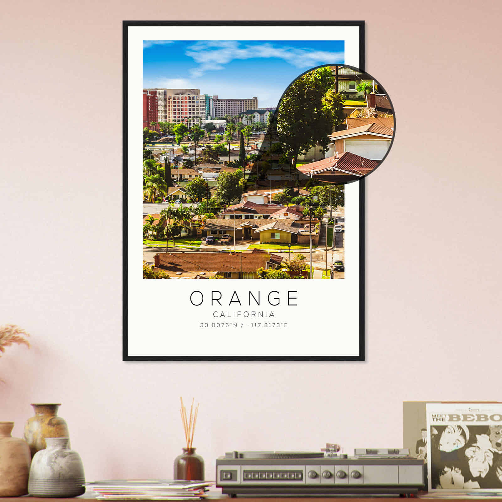 Deerfield Kansas Map Poster, Modern Home Decor Wall Art Print (Copy)