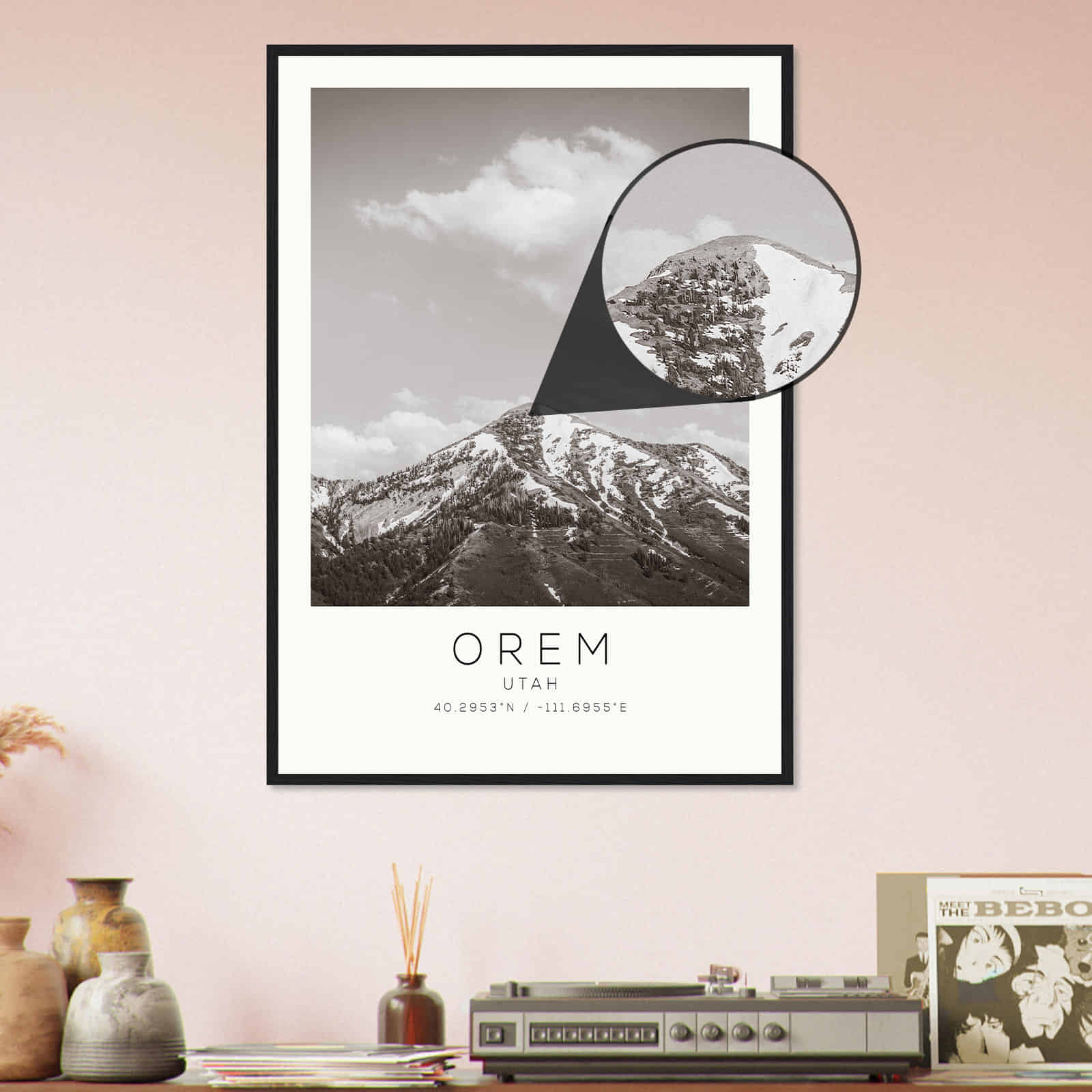 Deerfield Kansas Map Poster, Modern Home Decor Wall Art Print (Copy)