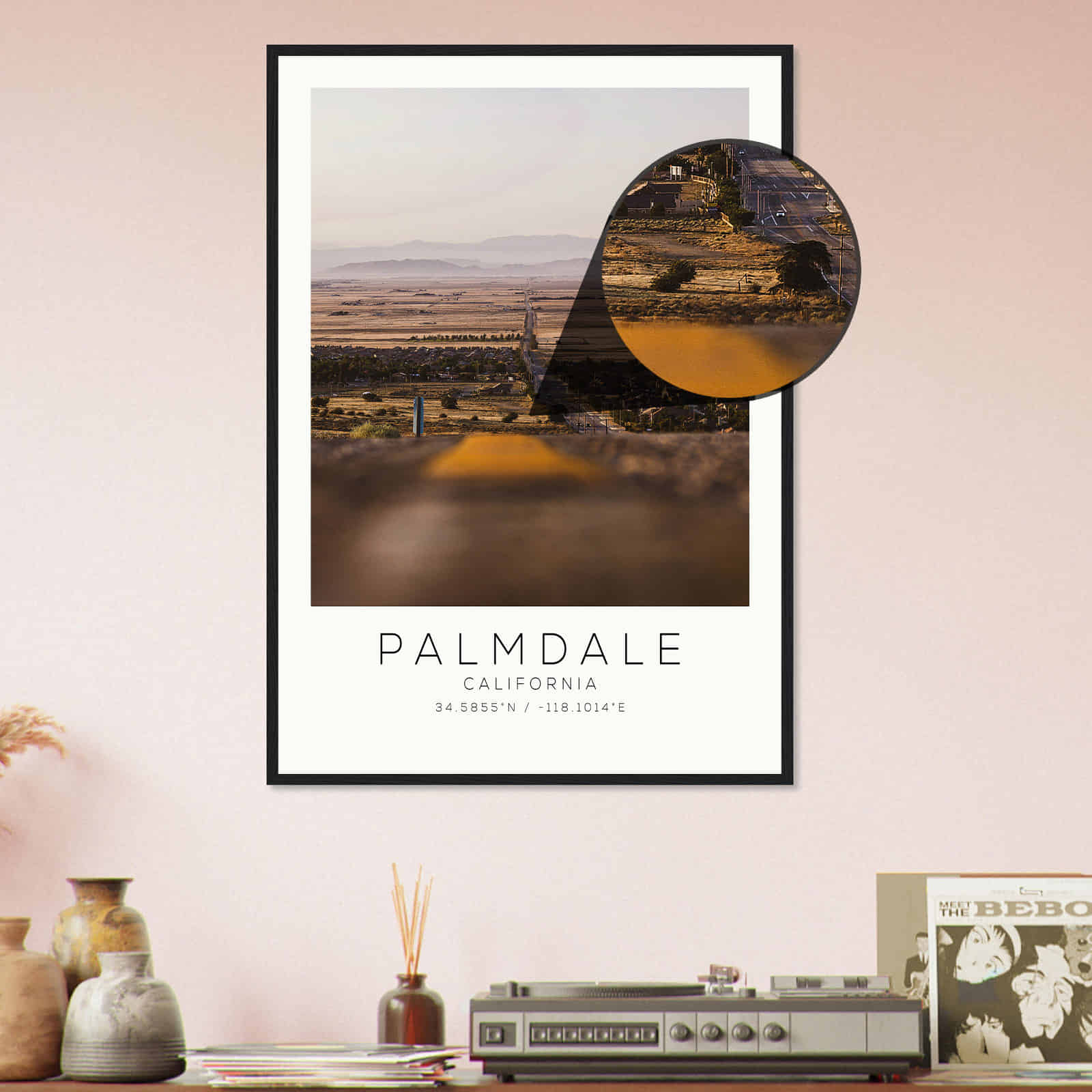 Deerfield Kansas Map Poster, Modern Home Decor Wall Art Print (Copy)