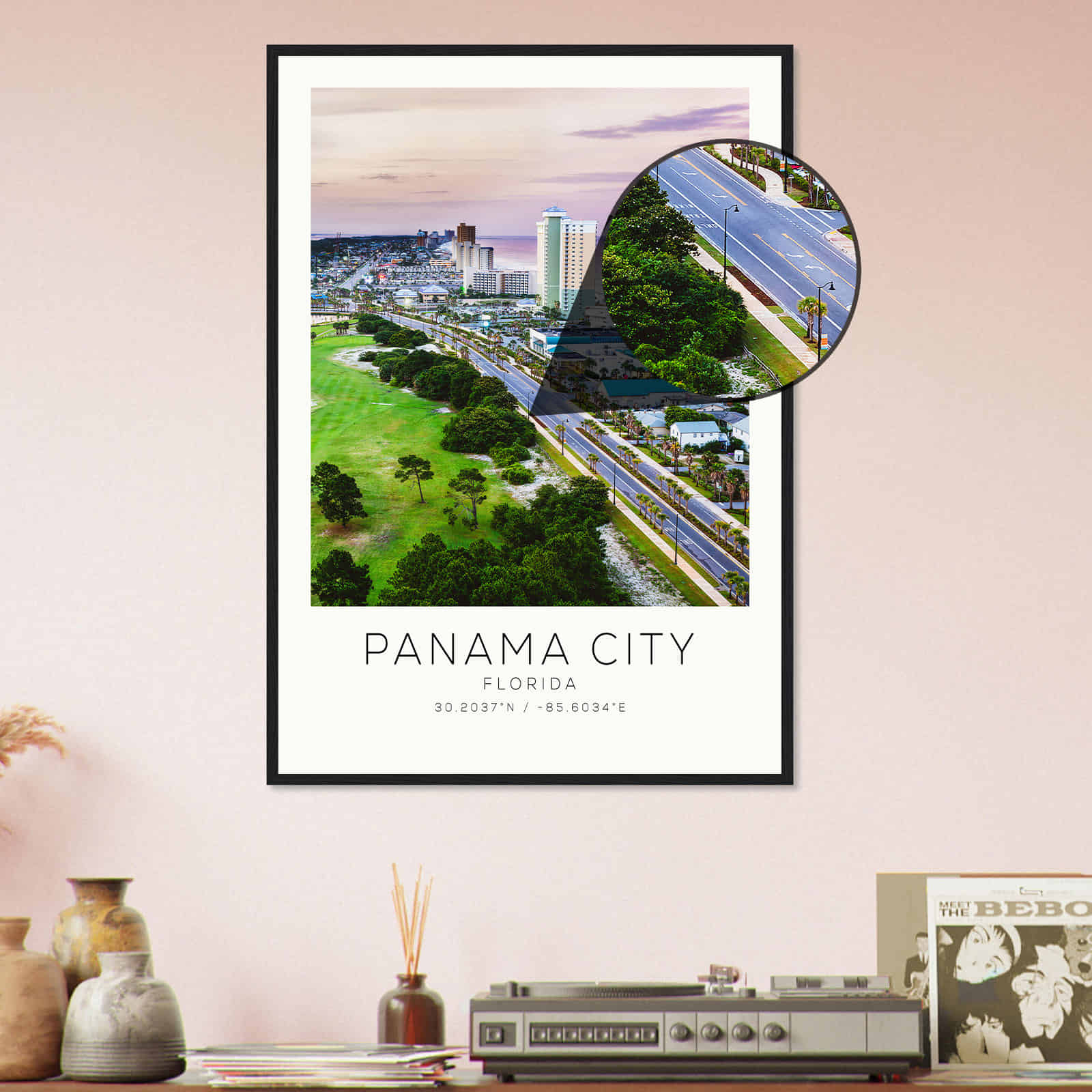 Deerfield Kansas Map Poster, Modern Home Decor Wall Art Print (Copy)