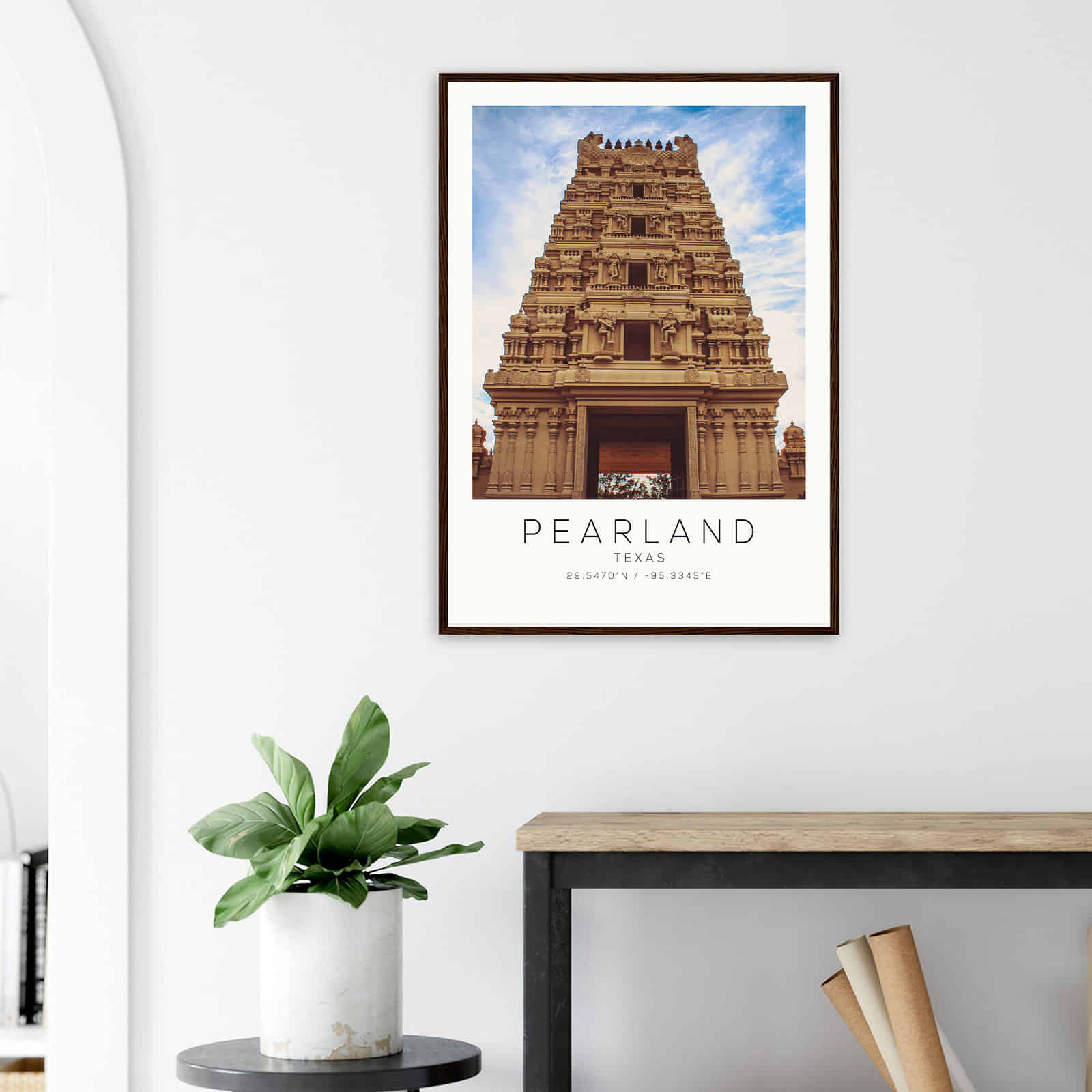 Deerfield Kansas Map Poster, Modern Home Decor Wall Art Print (Copy)