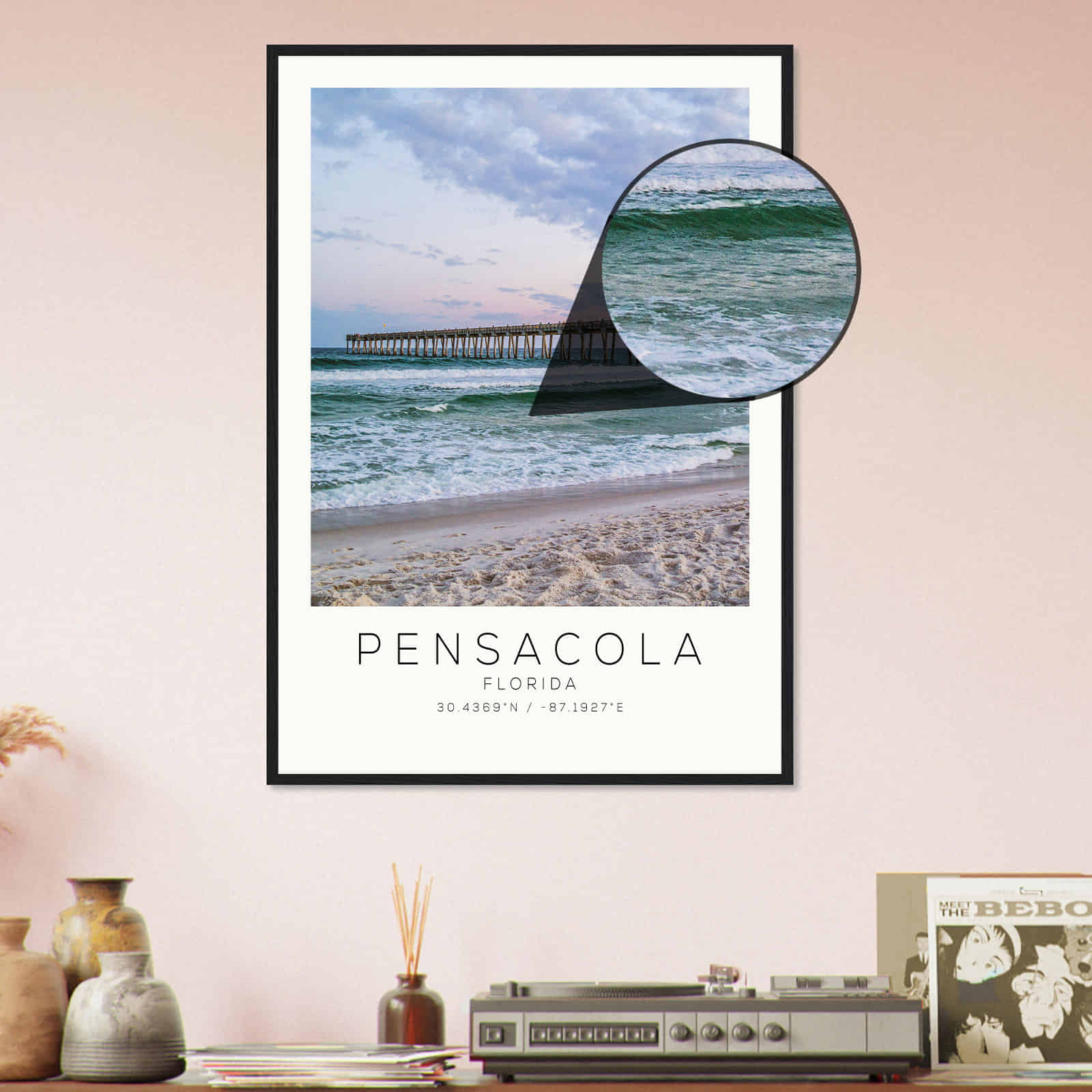 Deerfield Kansas Map Poster, Modern Home Decor Wall Art Print (Copy)