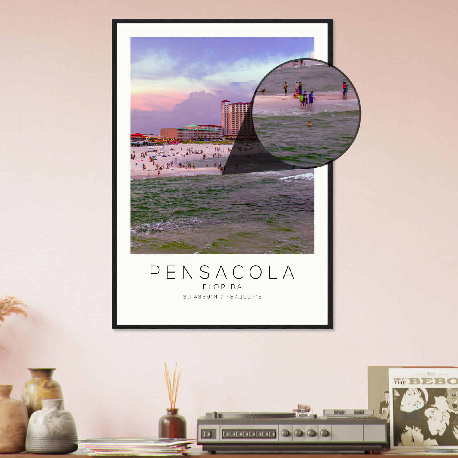 Deerfield Kansas Map Poster, Modern Home Decor Wall Art Print (Copy)