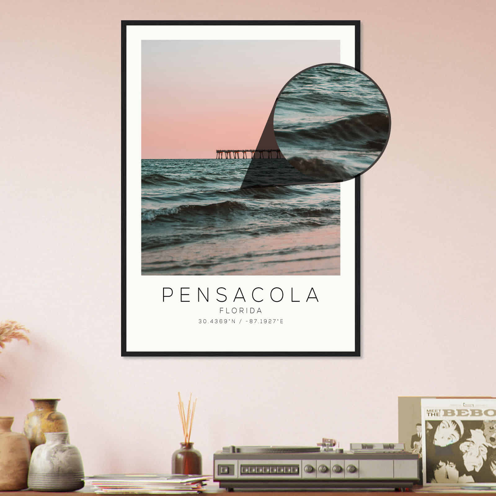 Deerfield Kansas Map Poster, Modern Home Decor Wall Art Print (Copy)