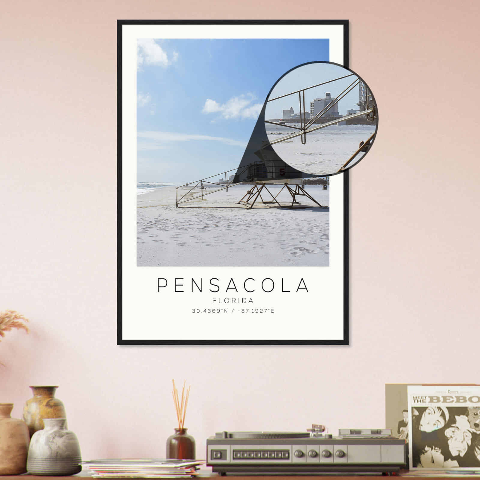 Deerfield Kansas Map Poster, Modern Home Decor Wall Art Print (Copy)