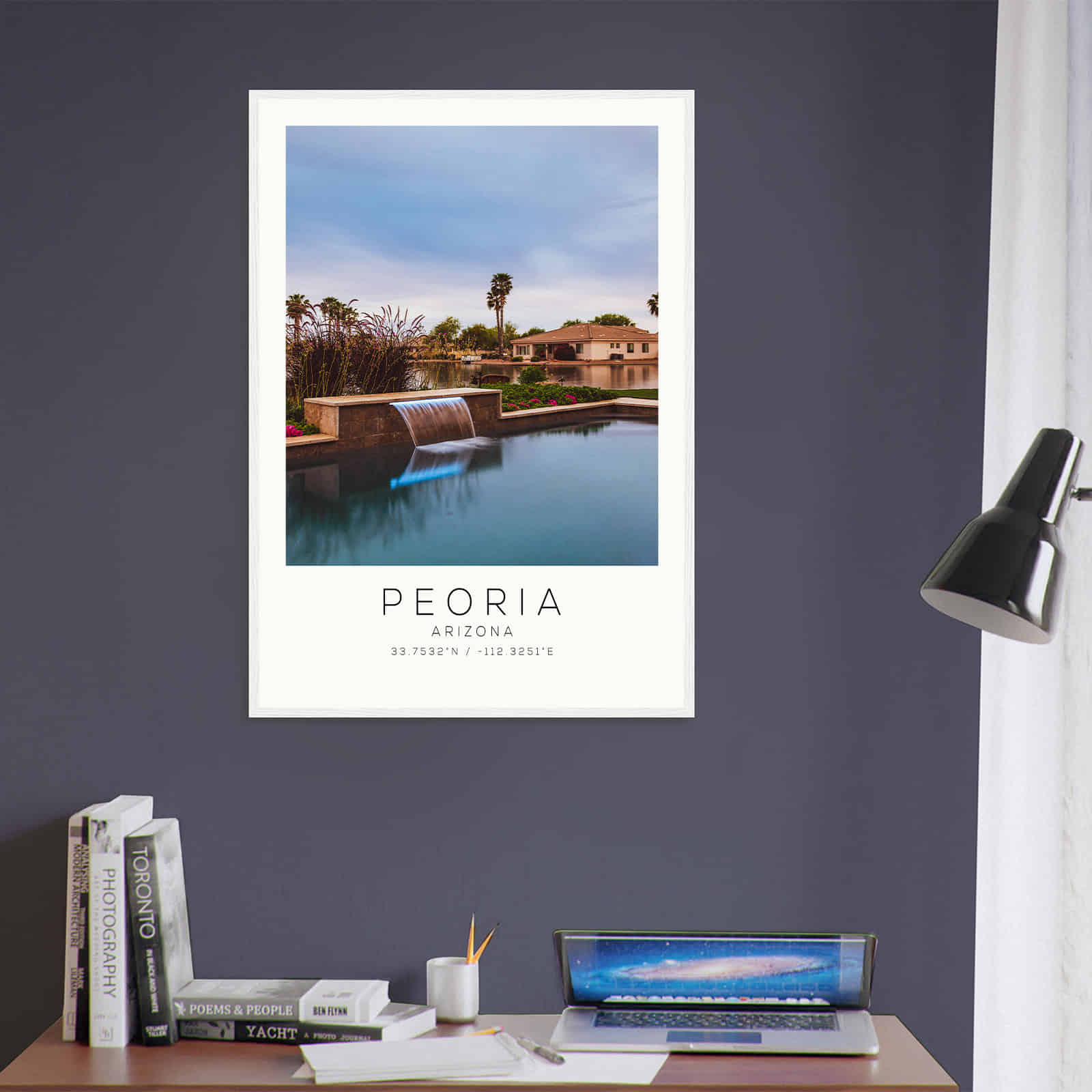 Deerfield Kansas Map Poster, Modern Home Decor Wall Art Print (Copy)