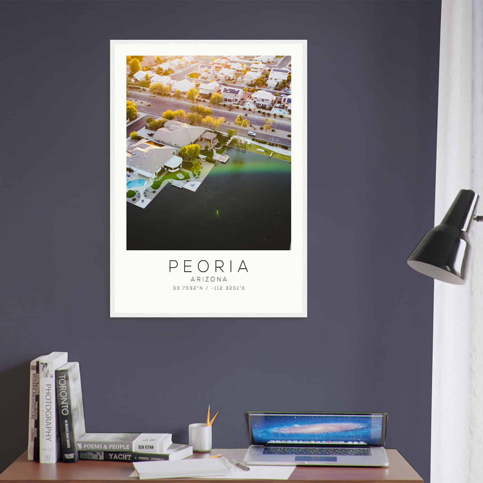 Deerfield Kansas Map Poster, Modern Home Decor Wall Art Print (Copy)