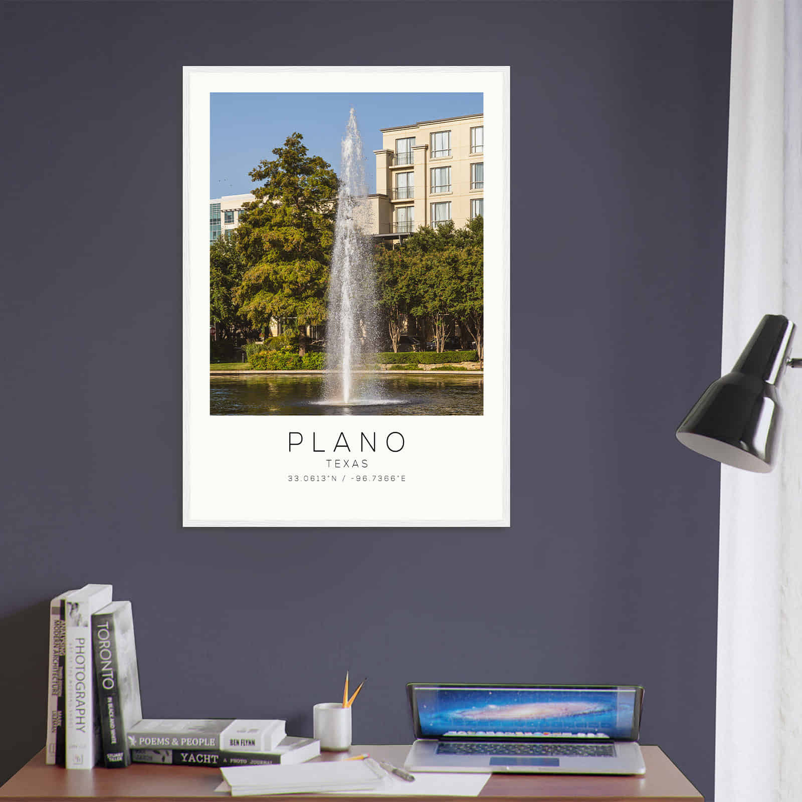 Deerfield Kansas Map Poster, Modern Home Decor Wall Art Print (Copy)