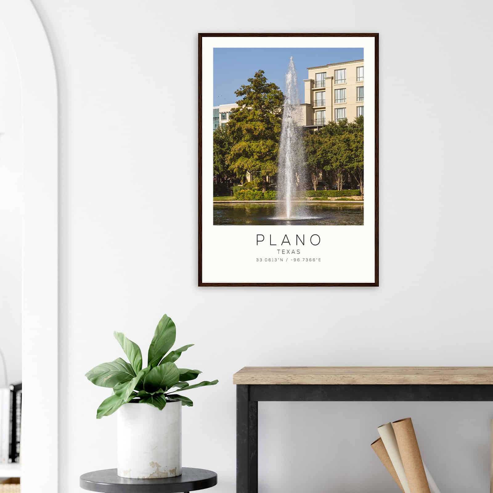 Deerfield Kansas Map Poster, Modern Home Decor Wall Art Print (Copy)