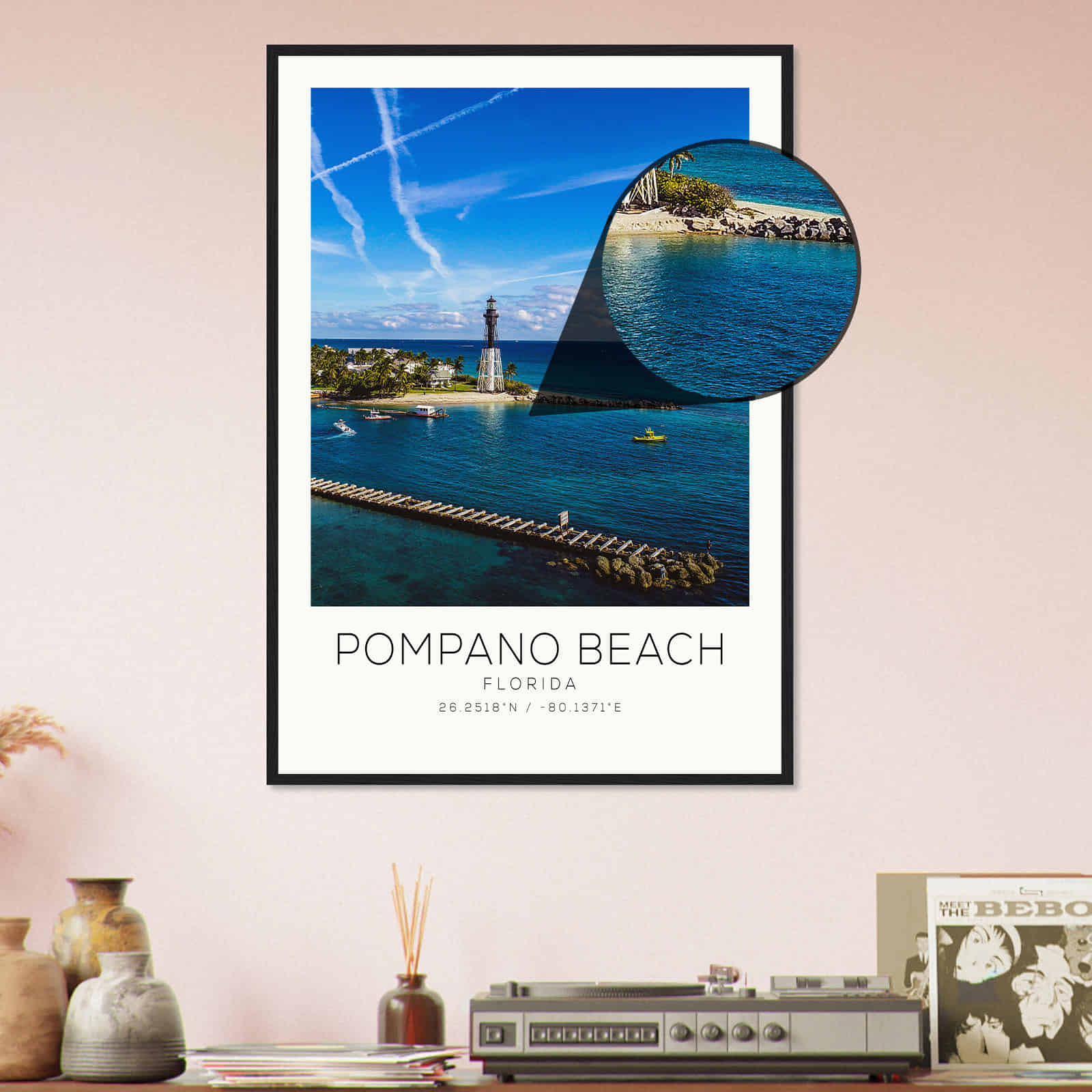 Deerfield Kansas Map Poster, Modern Home Decor Wall Art Print (Copy)