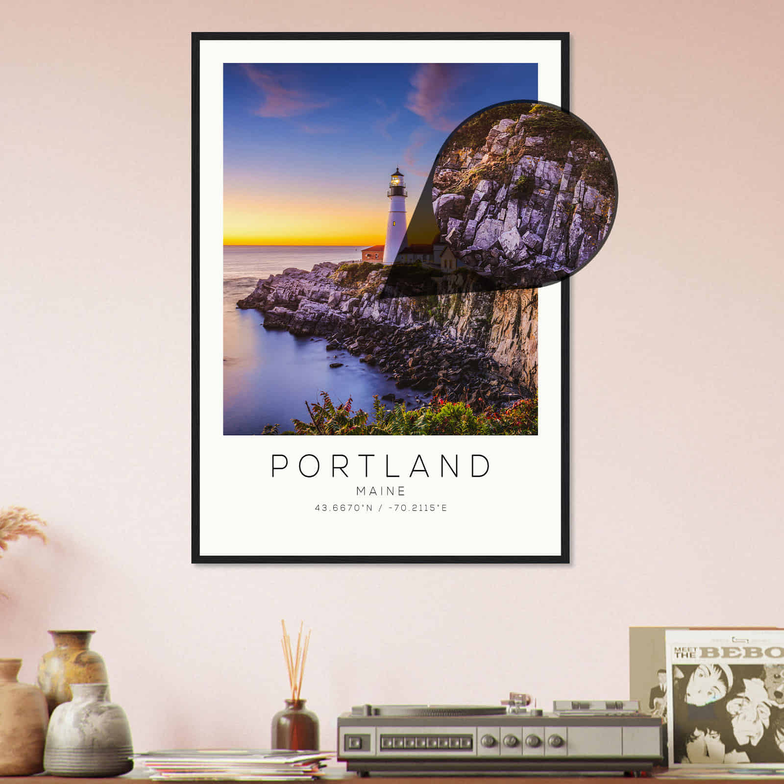 Deerfield Kansas Map Poster, Modern Home Decor Wall Art Print (Copy)