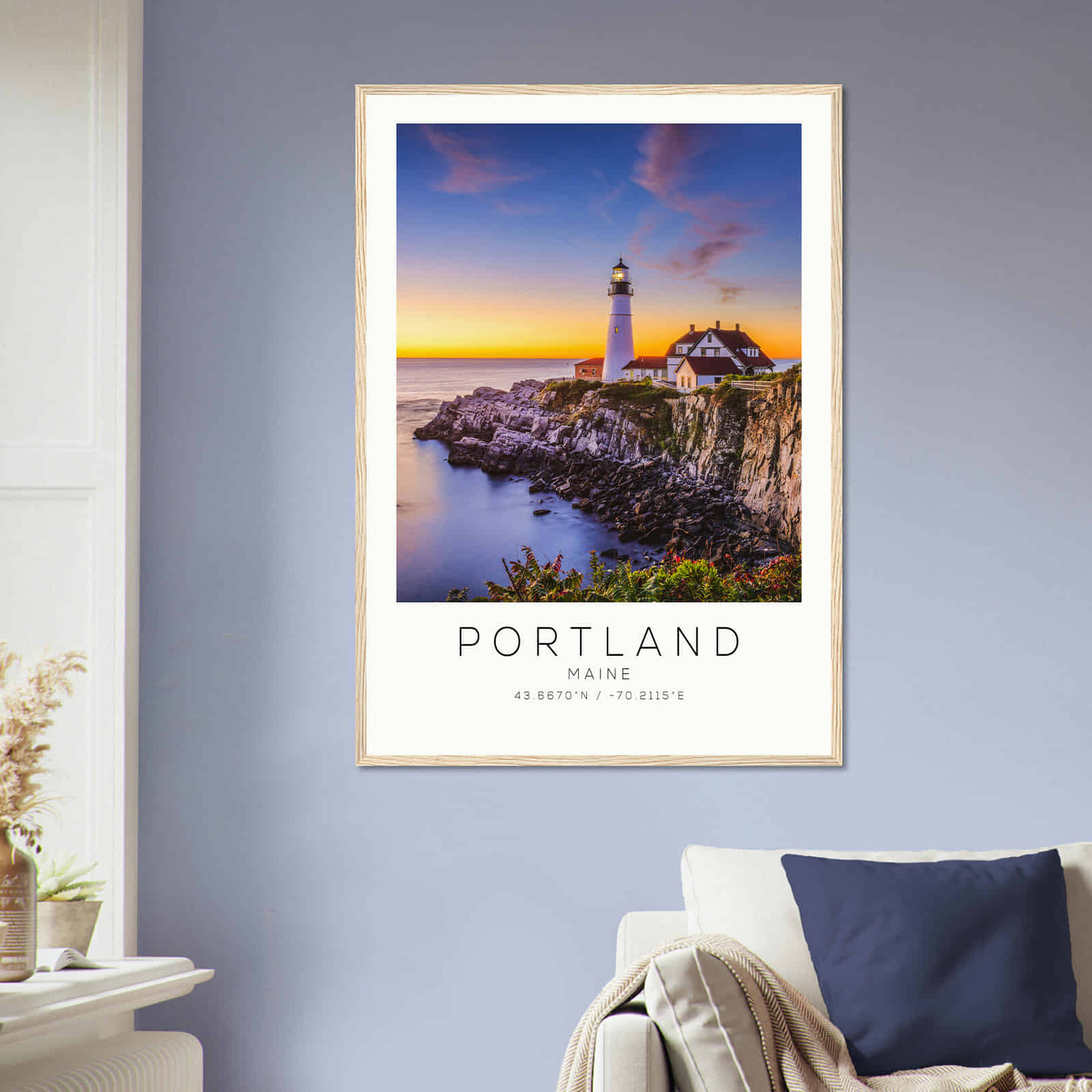 Deerfield Kansas Map Poster, Modern Home Decor Wall Art Print (Copy)