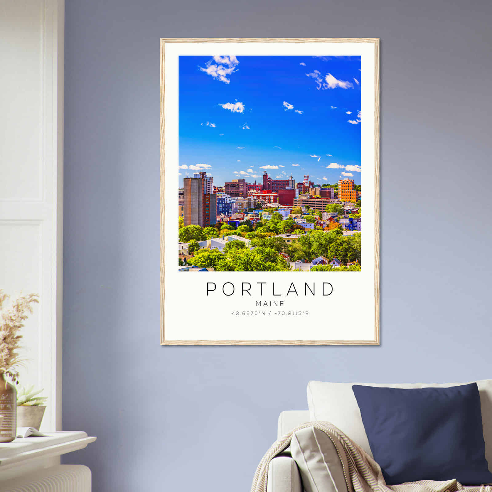 Deerfield Kansas Map Poster, Modern Home Decor Wall Art Print (Copy)