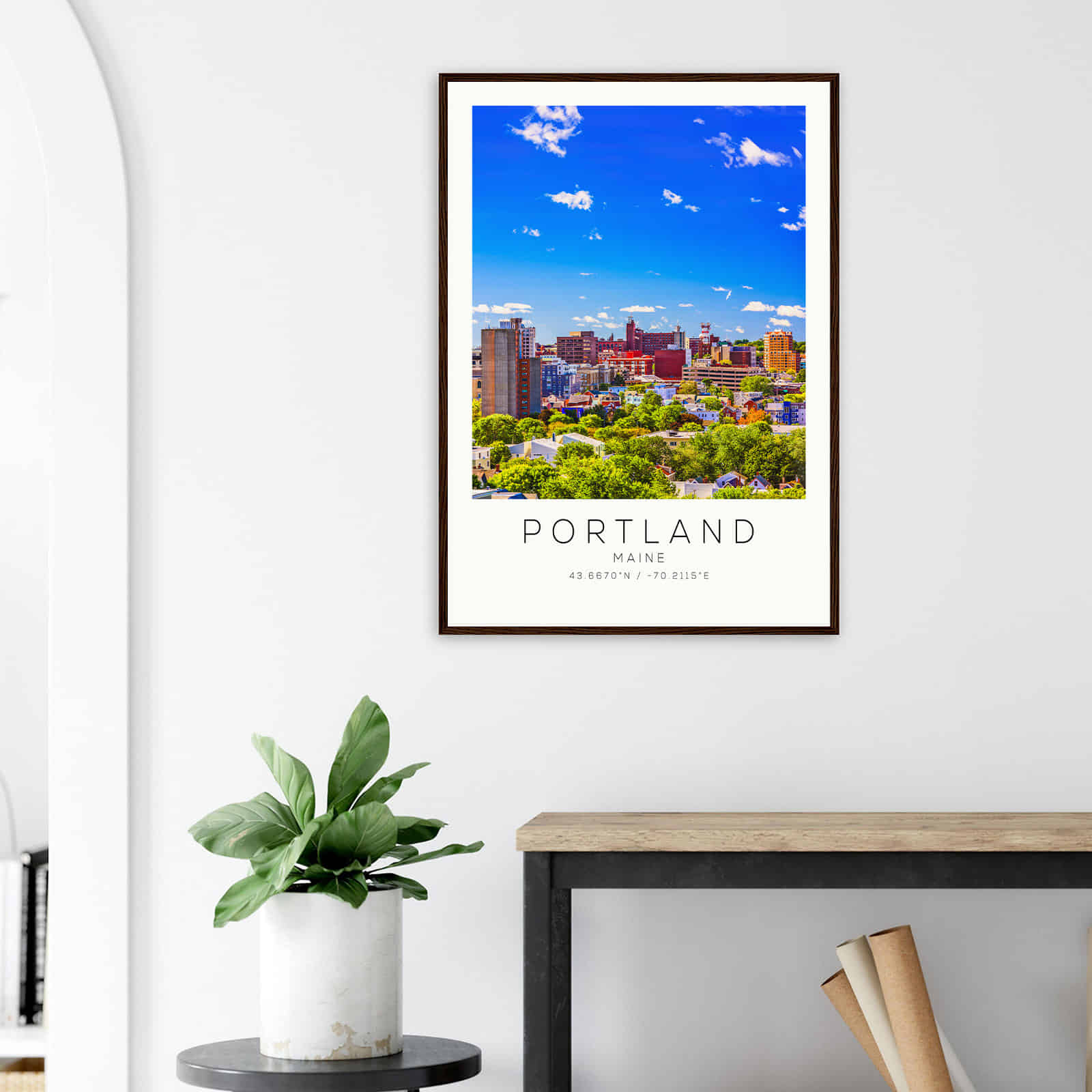 Deerfield Kansas Map Poster, Modern Home Decor Wall Art Print (Copy)