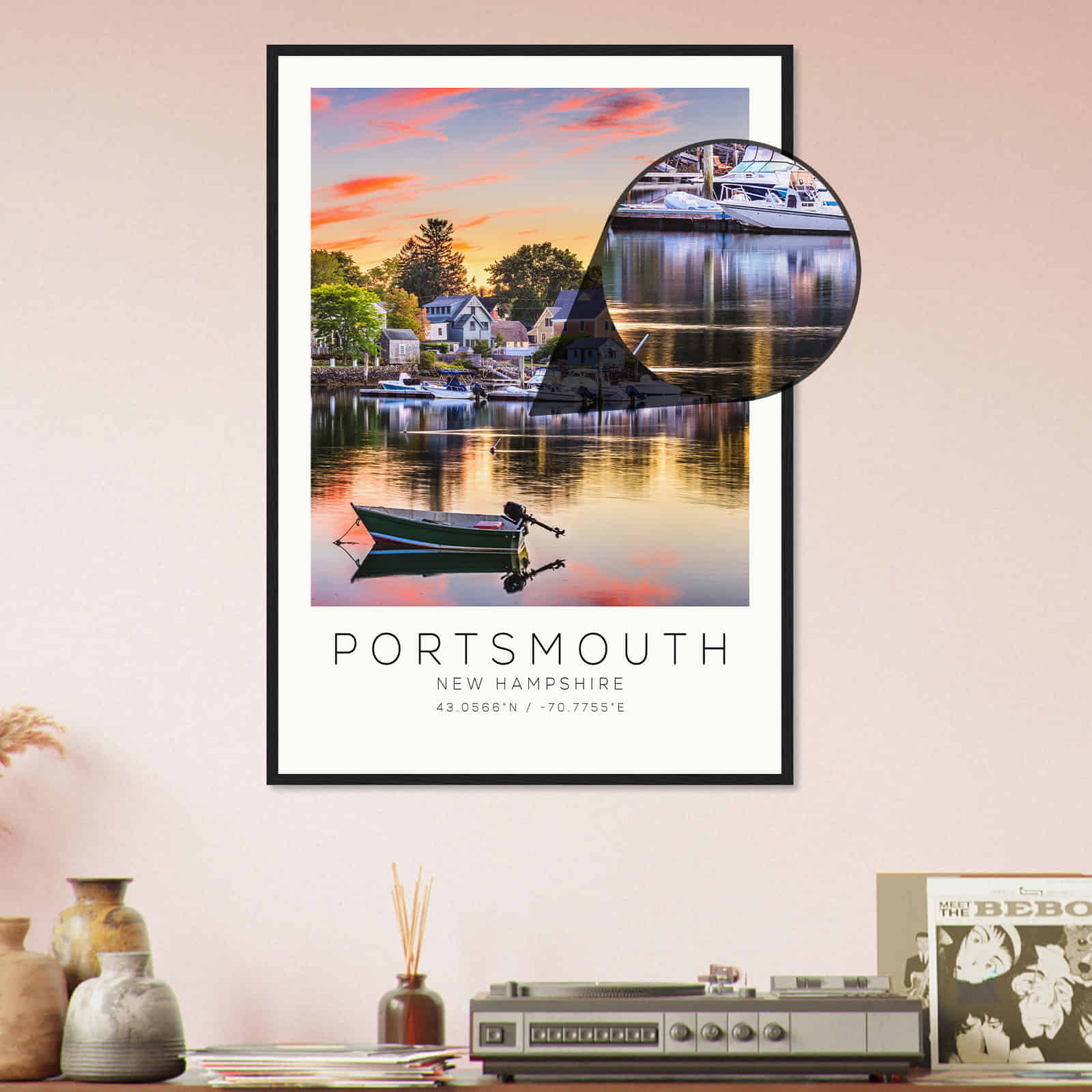 Deerfield Kansas Map Poster, Modern Home Decor Wall Art Print (Copy)