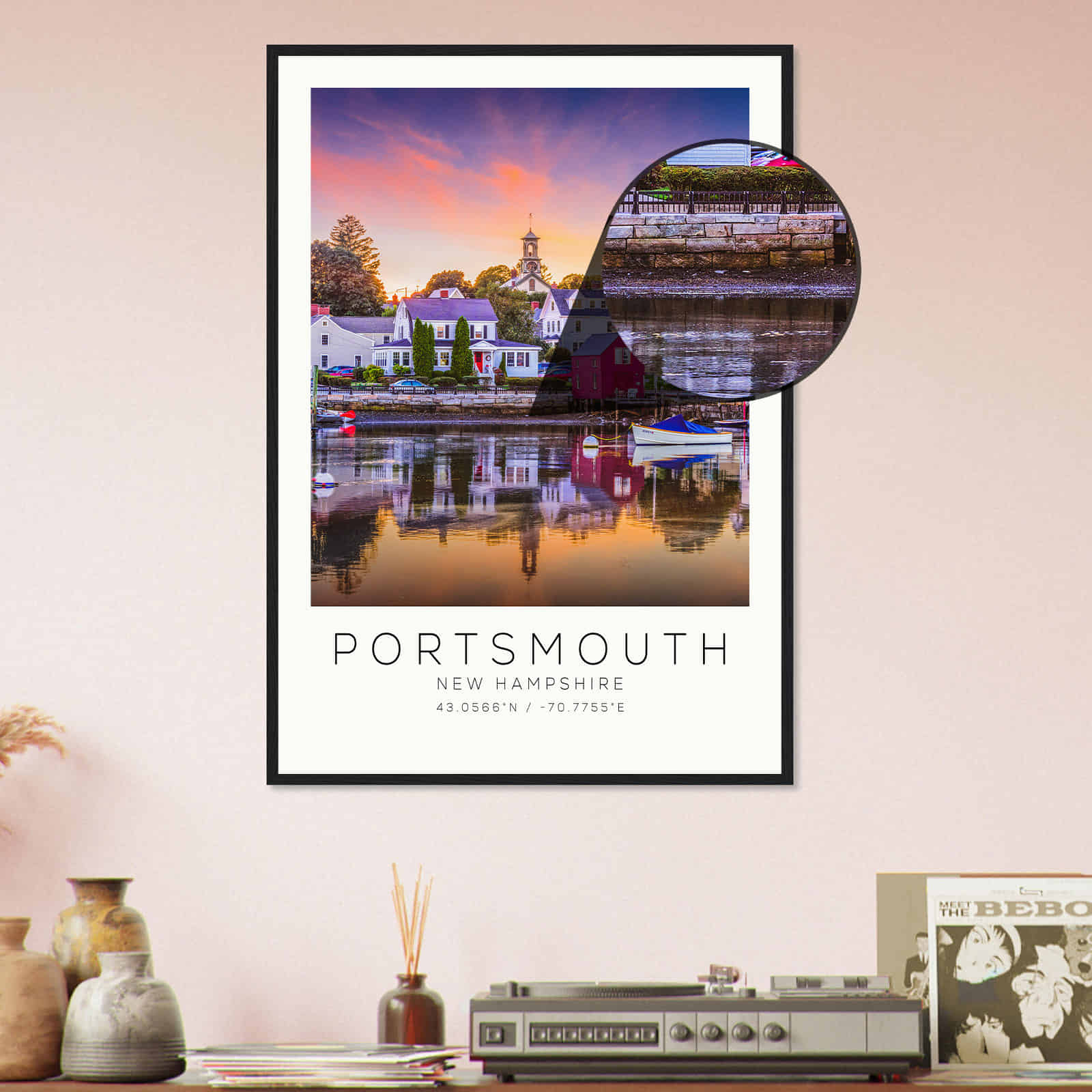 Deerfield Kansas Map Poster, Modern Home Decor Wall Art Print (Copy)