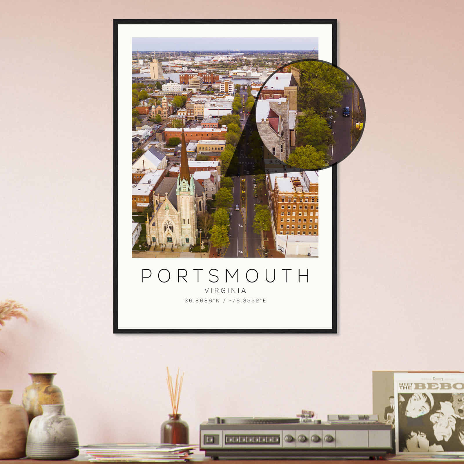 Deerfield Kansas Map Poster, Modern Home Decor Wall Art Print (Copy)