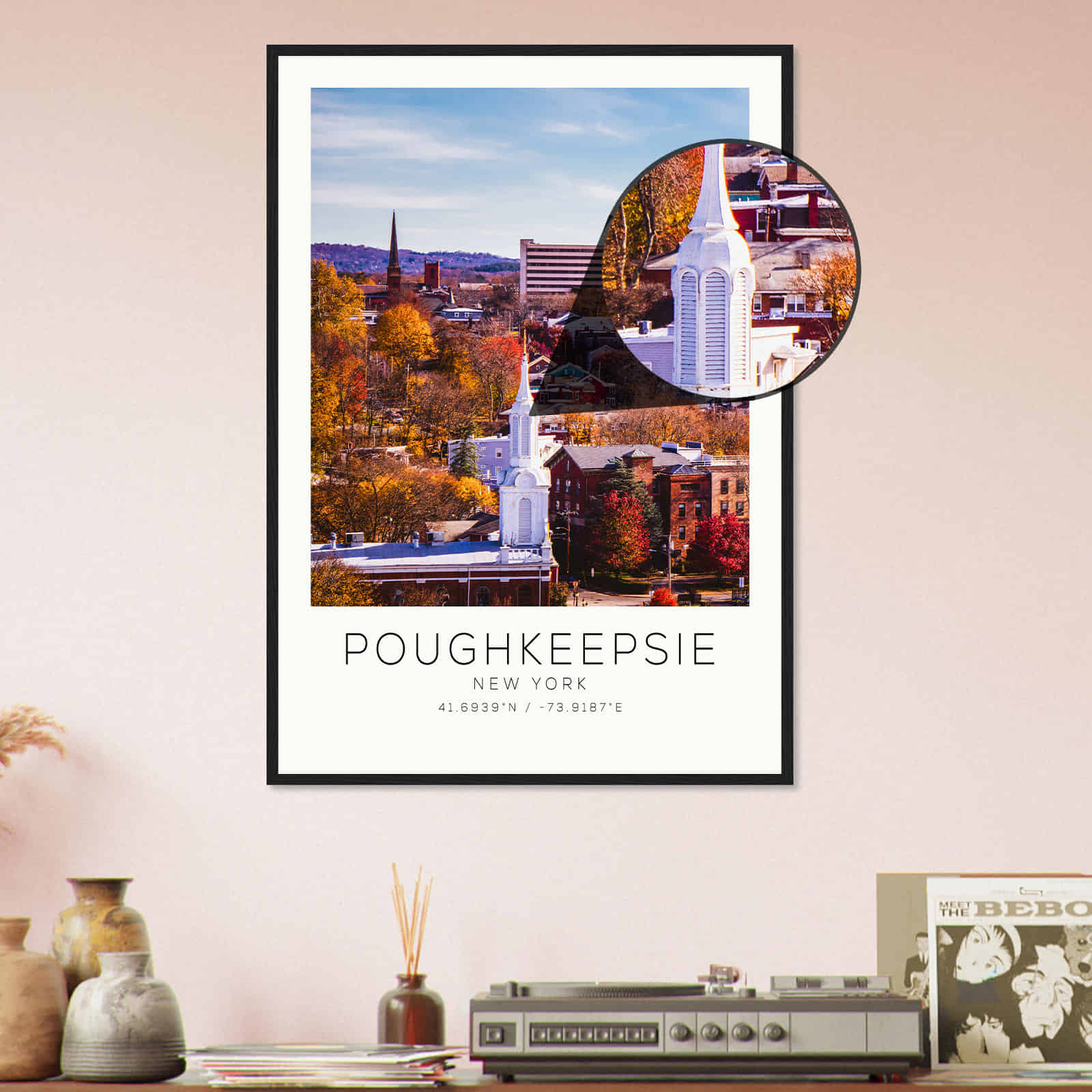 Deerfield Kansas Map Poster, Modern Home Decor Wall Art Print (Copy)