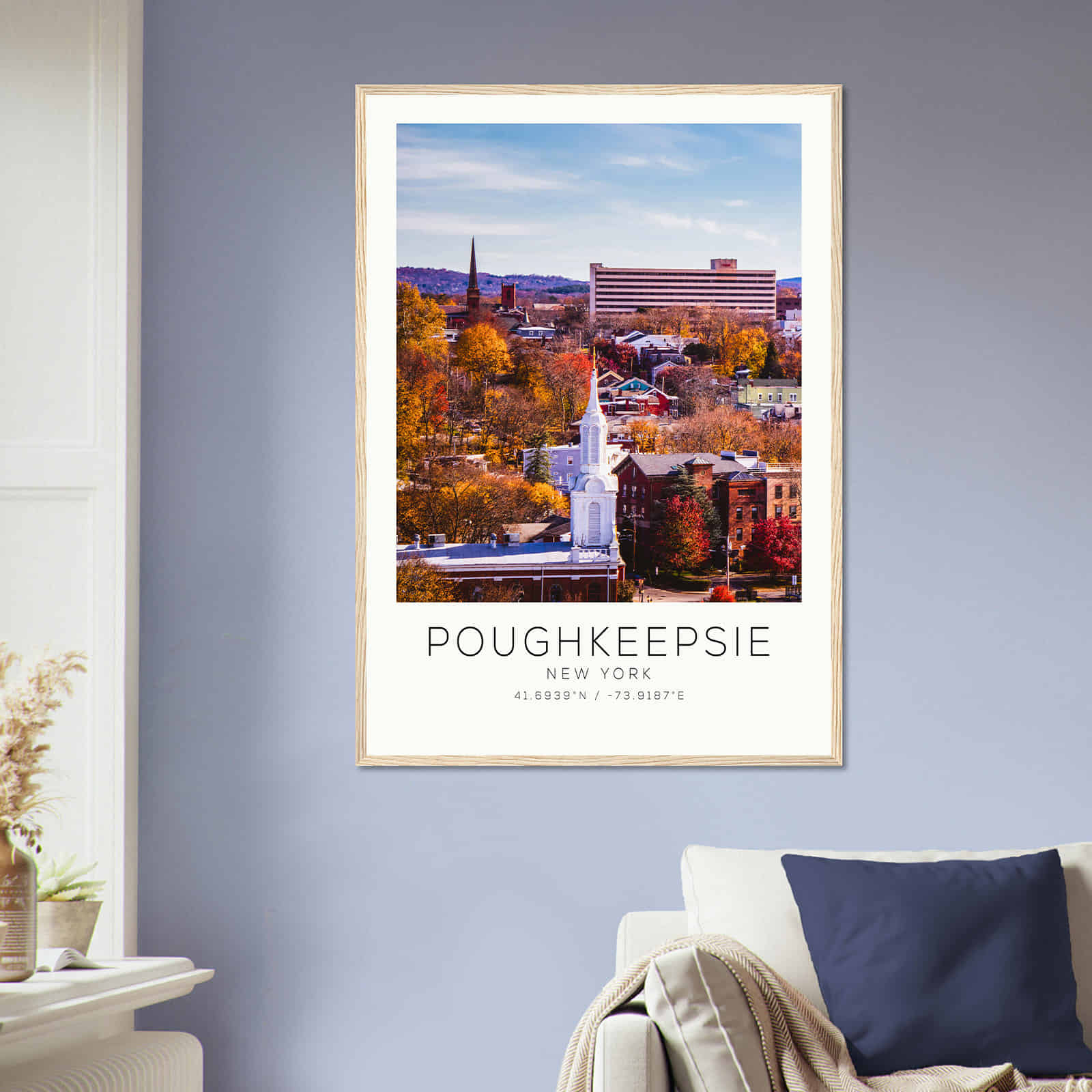 Deerfield Kansas Map Poster, Modern Home Decor Wall Art Print (Copy)