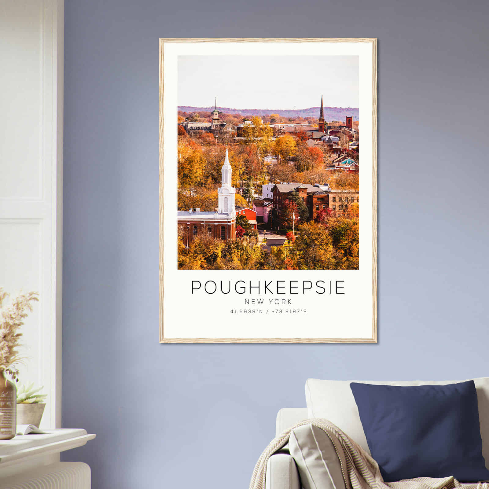 Deerfield Kansas Map Poster, Modern Home Decor Wall Art Print (Copy)