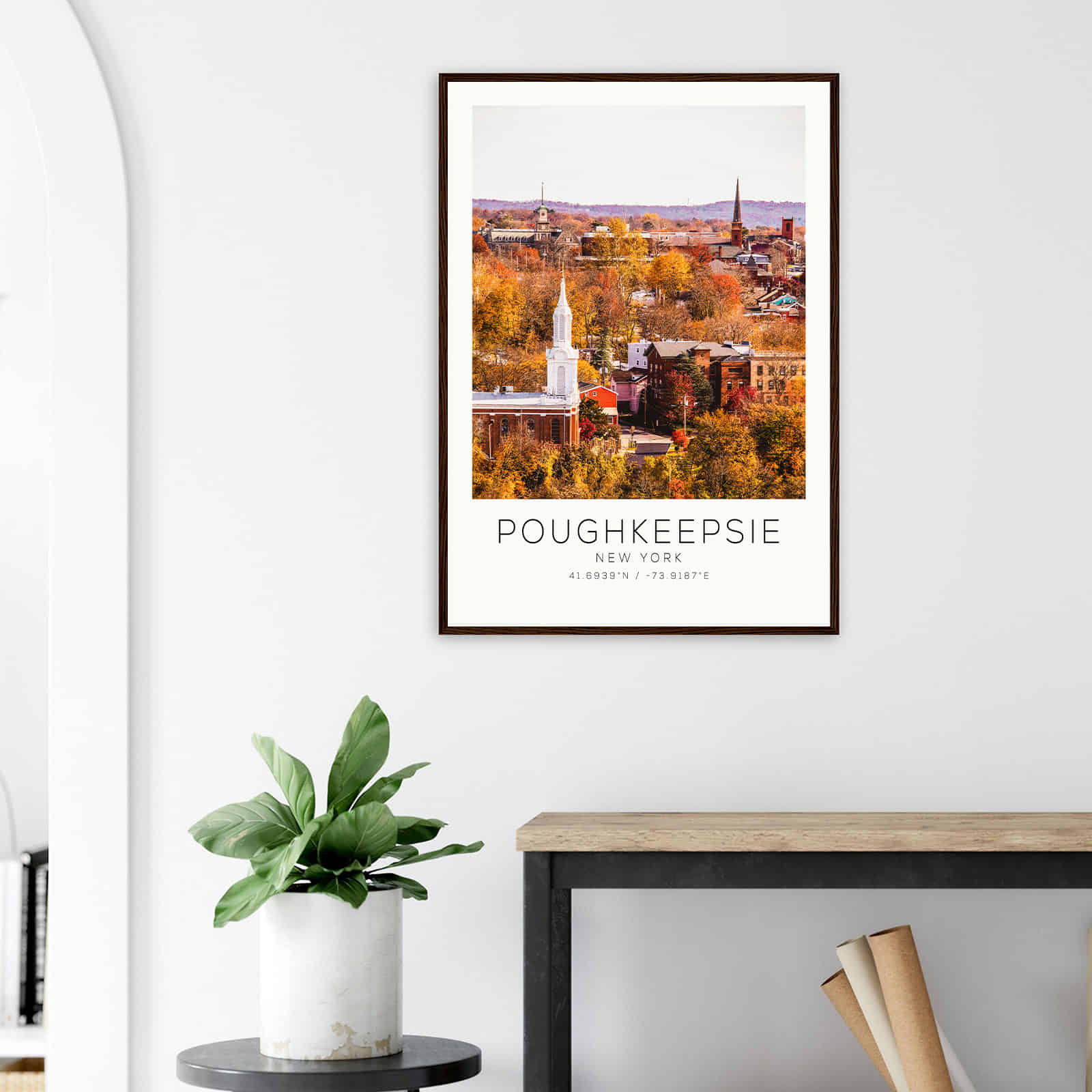 Deerfield Kansas Map Poster, Modern Home Decor Wall Art Print (Copy)