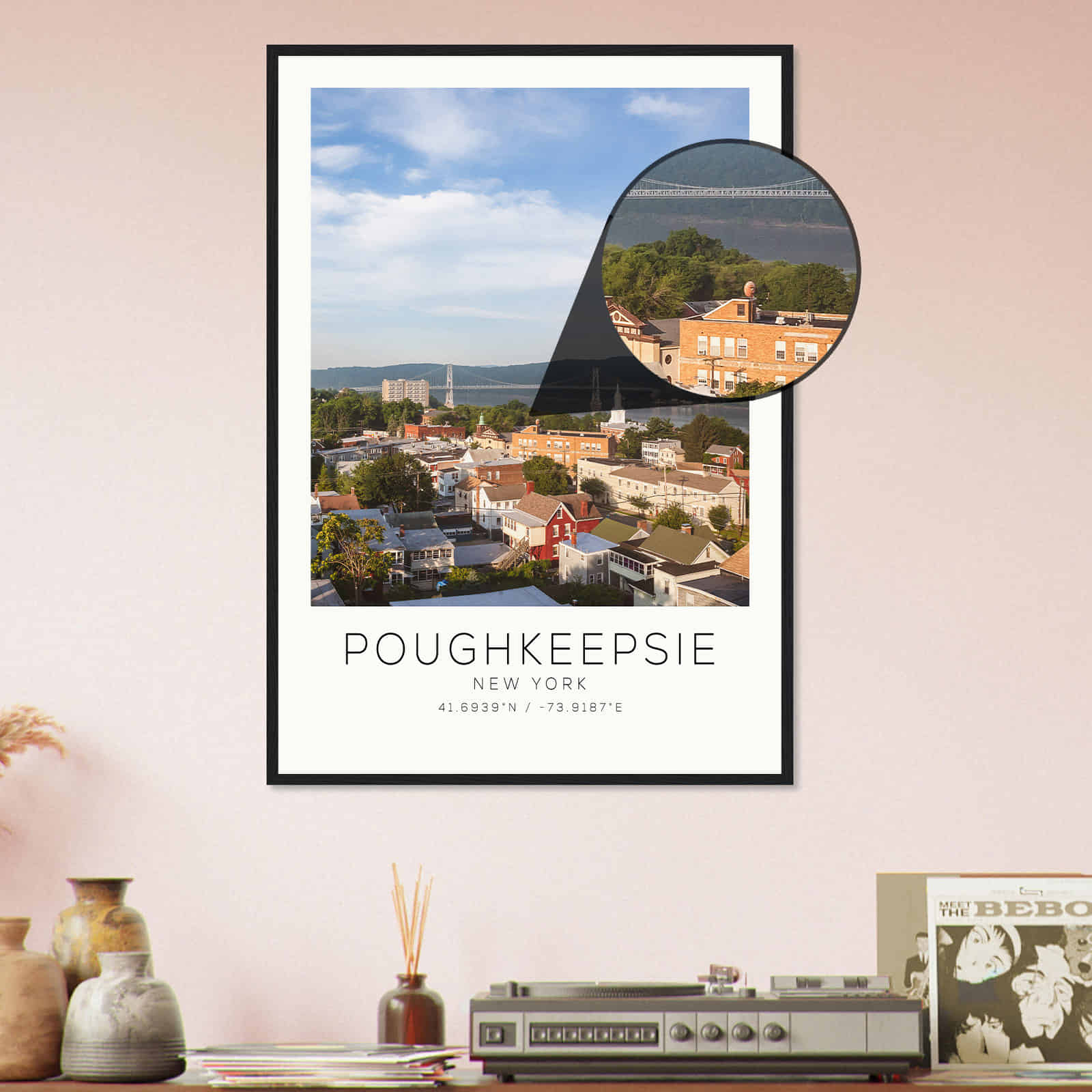 Deerfield Kansas Map Poster, Modern Home Decor Wall Art Print (Copy)